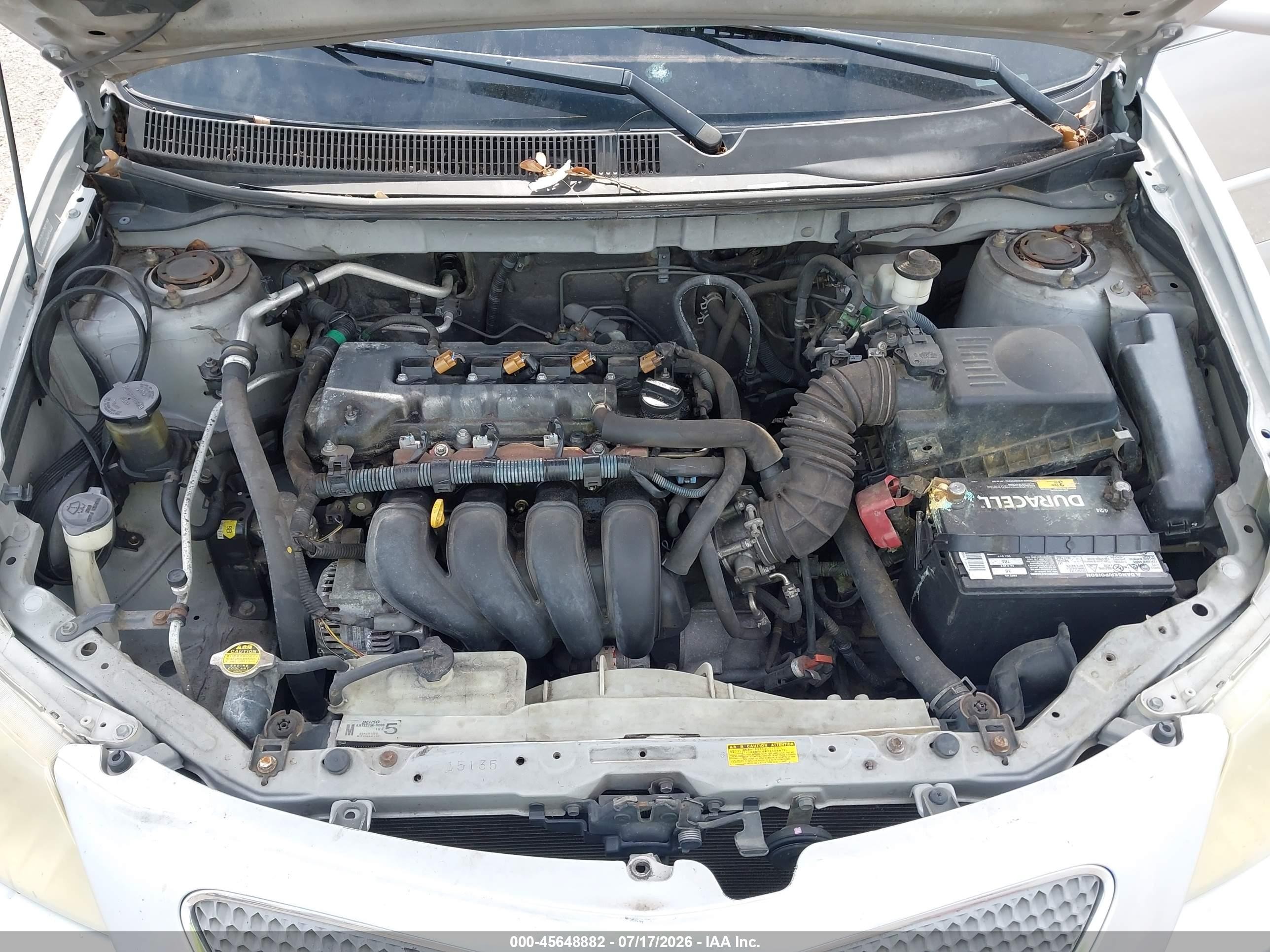 2005 Pontiac Vibe   Silver vin: 5Y2SL63805Z449024