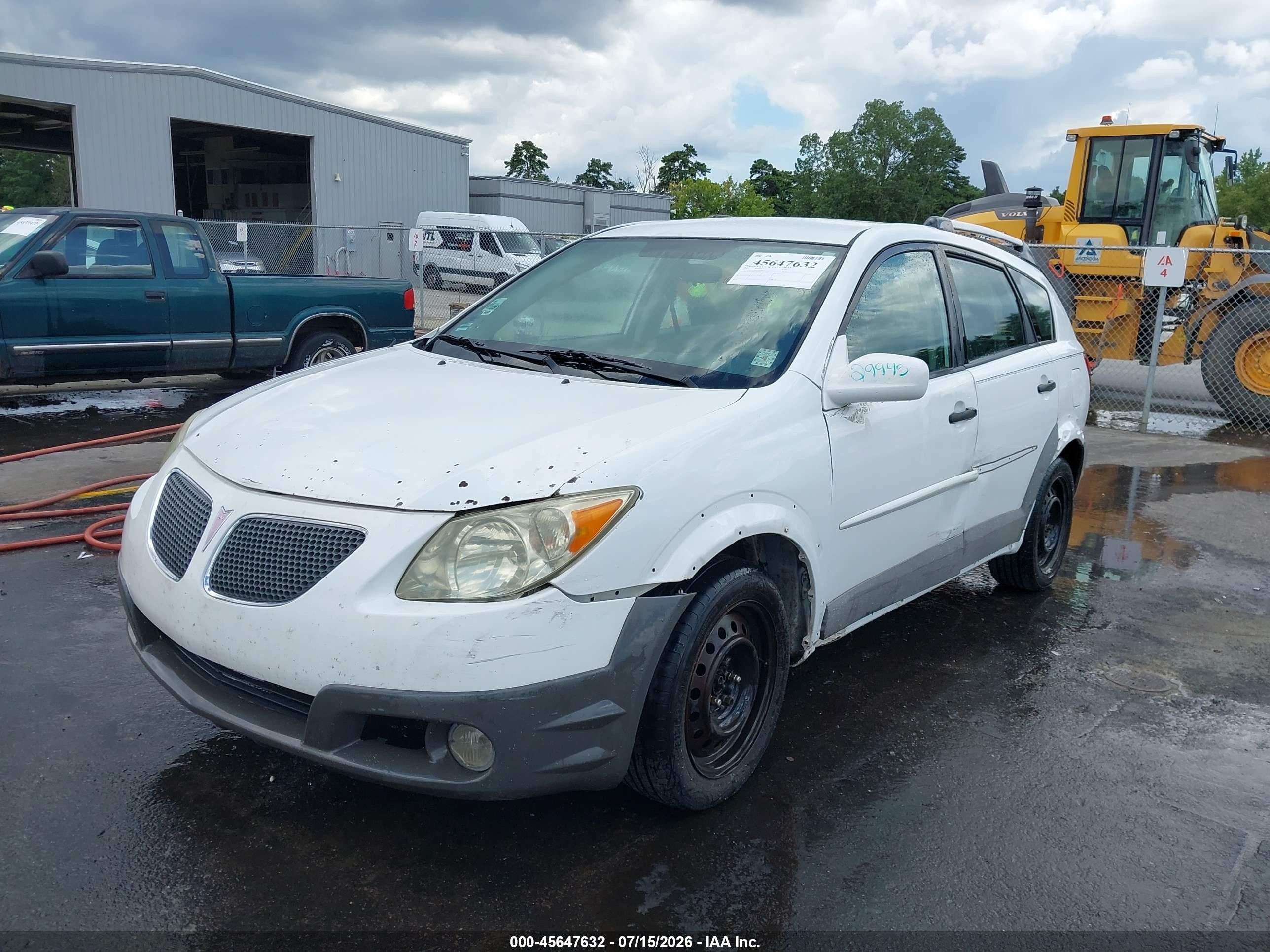 2005 Pontiac Vibe   White vin: 5Y2SL63805Z479690