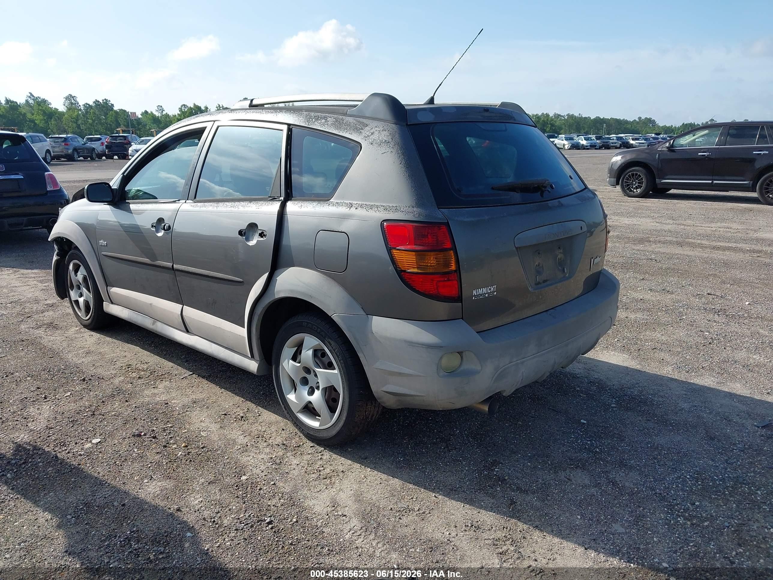 2005 Pontiac Vibe   Gray vin: 5Y2SL63815Z481464