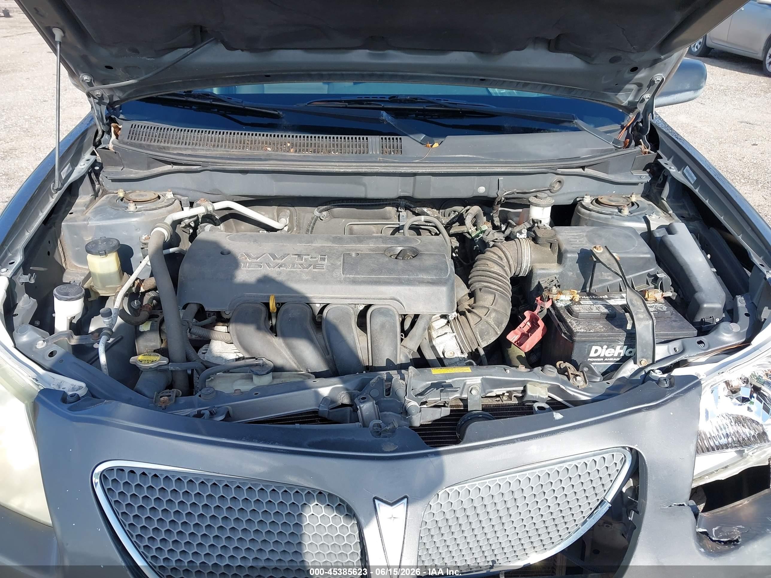 2005 Pontiac Vibe   Gray vin: 5Y2SL63815Z481464
