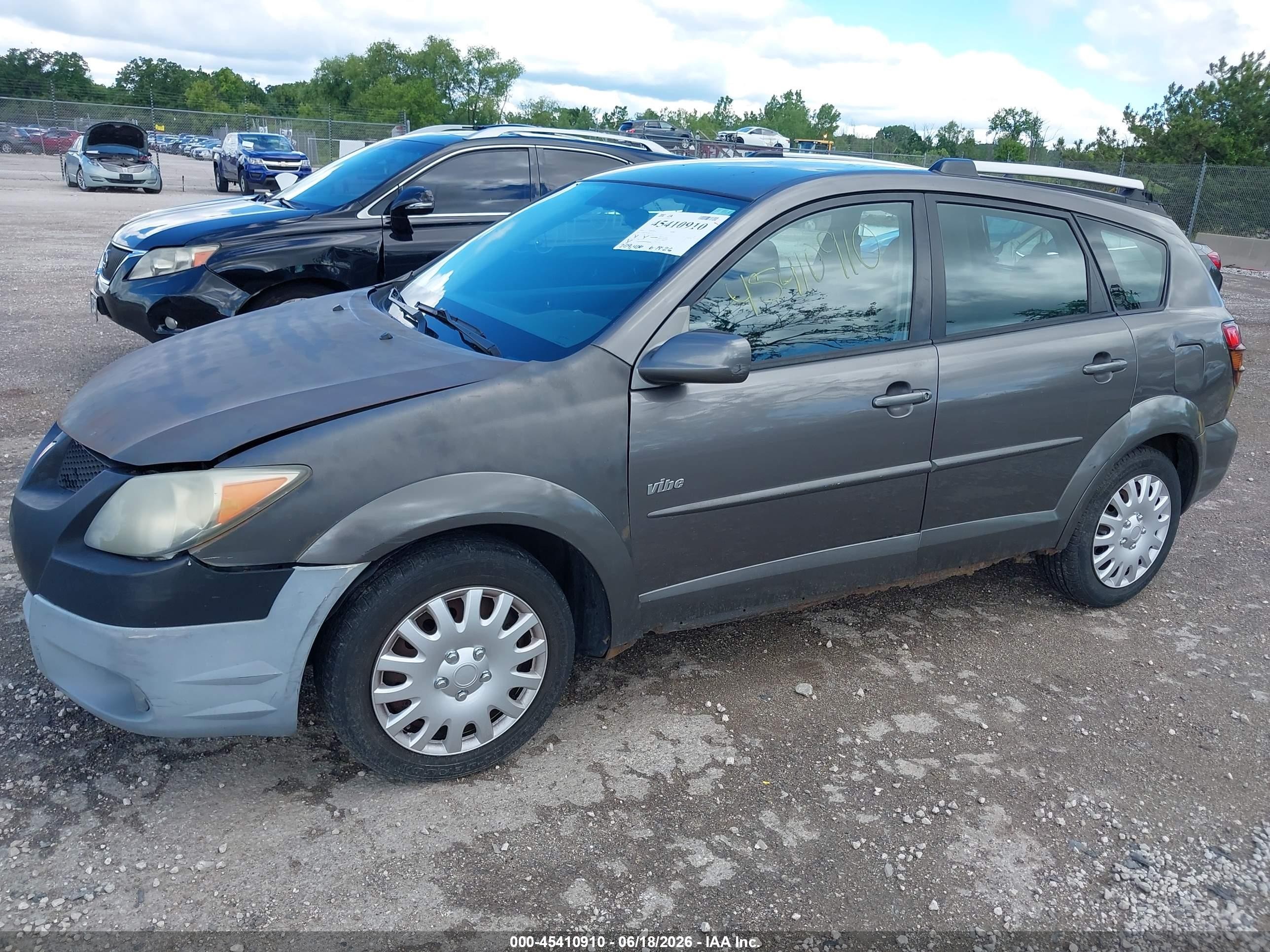 2005 Pontiac Vibe   Gray vin: 5Y2SL63825Z404411