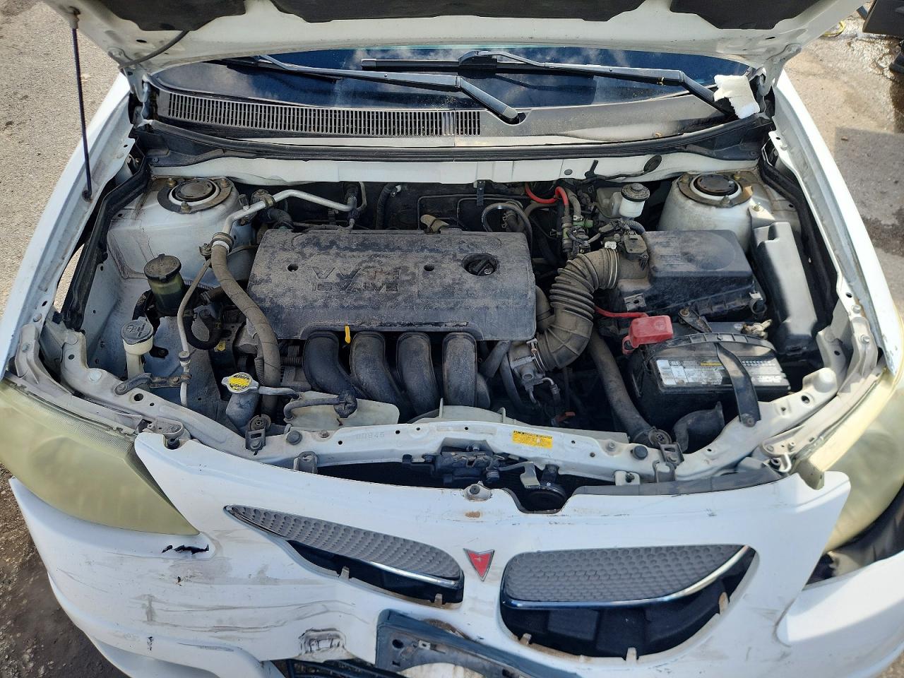 2005 Pontiac Vibe White vin: 5Y2SL63825Z412458