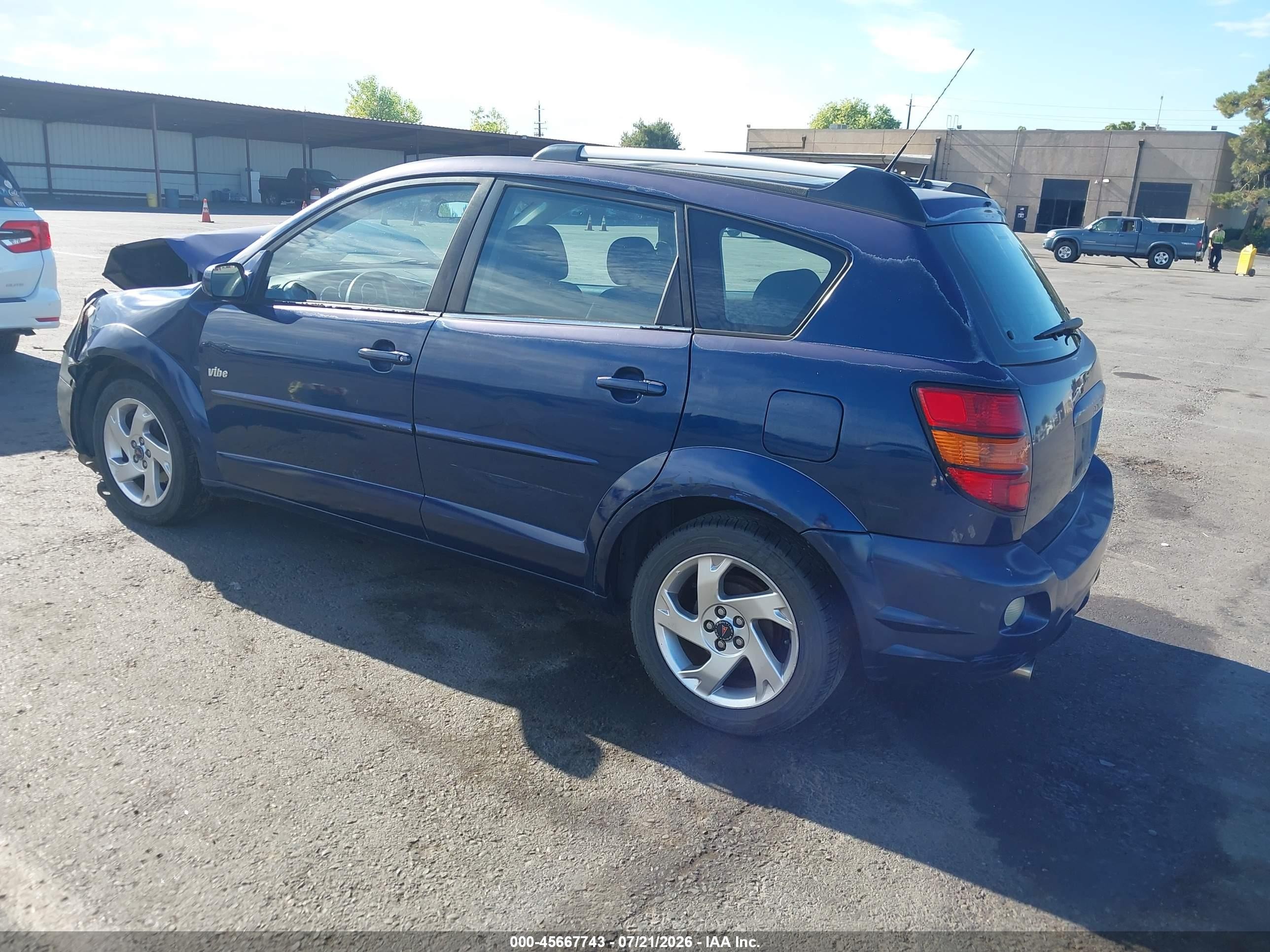 2005 Pontiac Vibe   Dark Blue vin: 5Y2SL63825Z412539