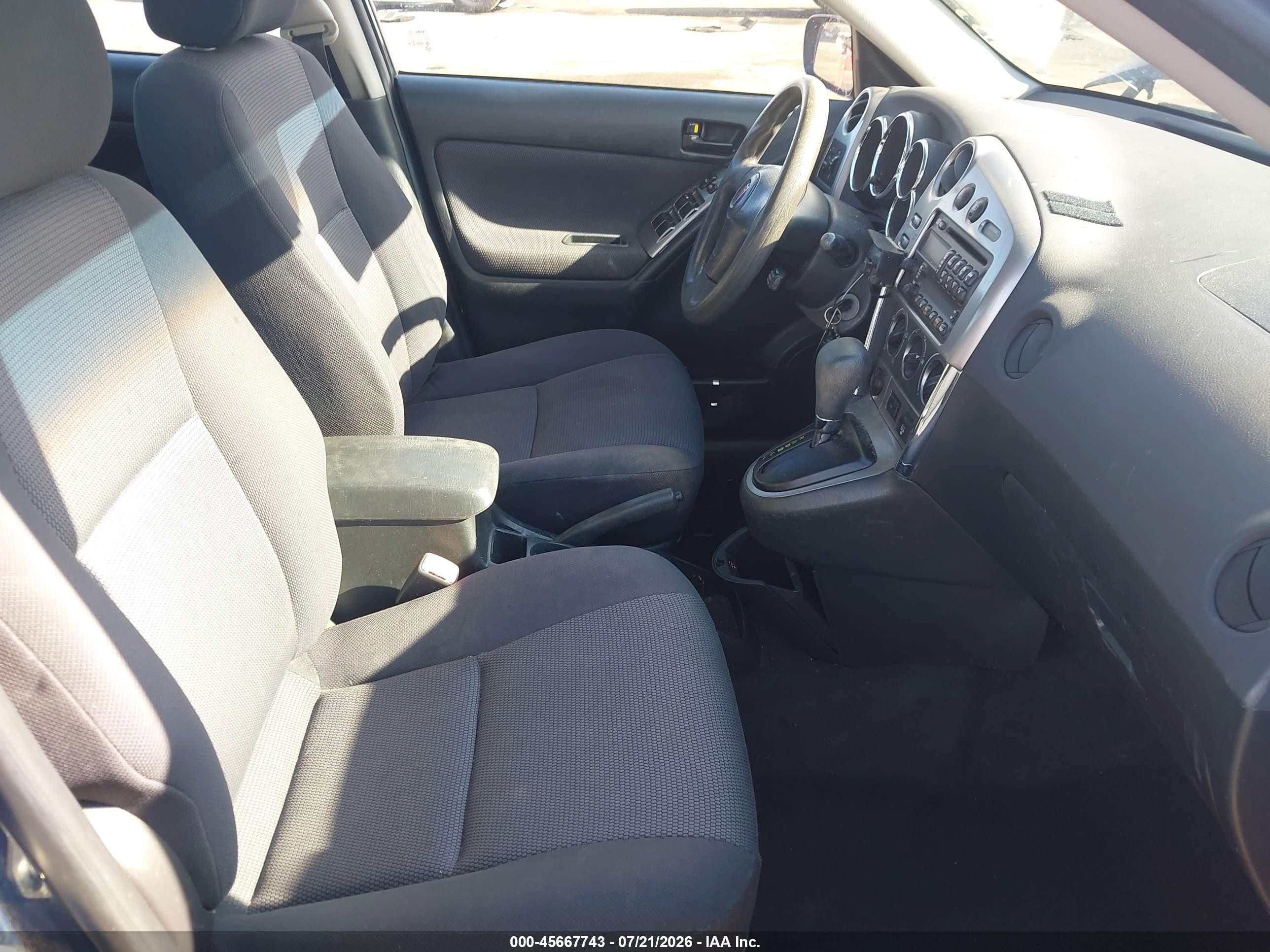 2005 Pontiac Vibe   Dark Blue vin: 5Y2SL63825Z412539
