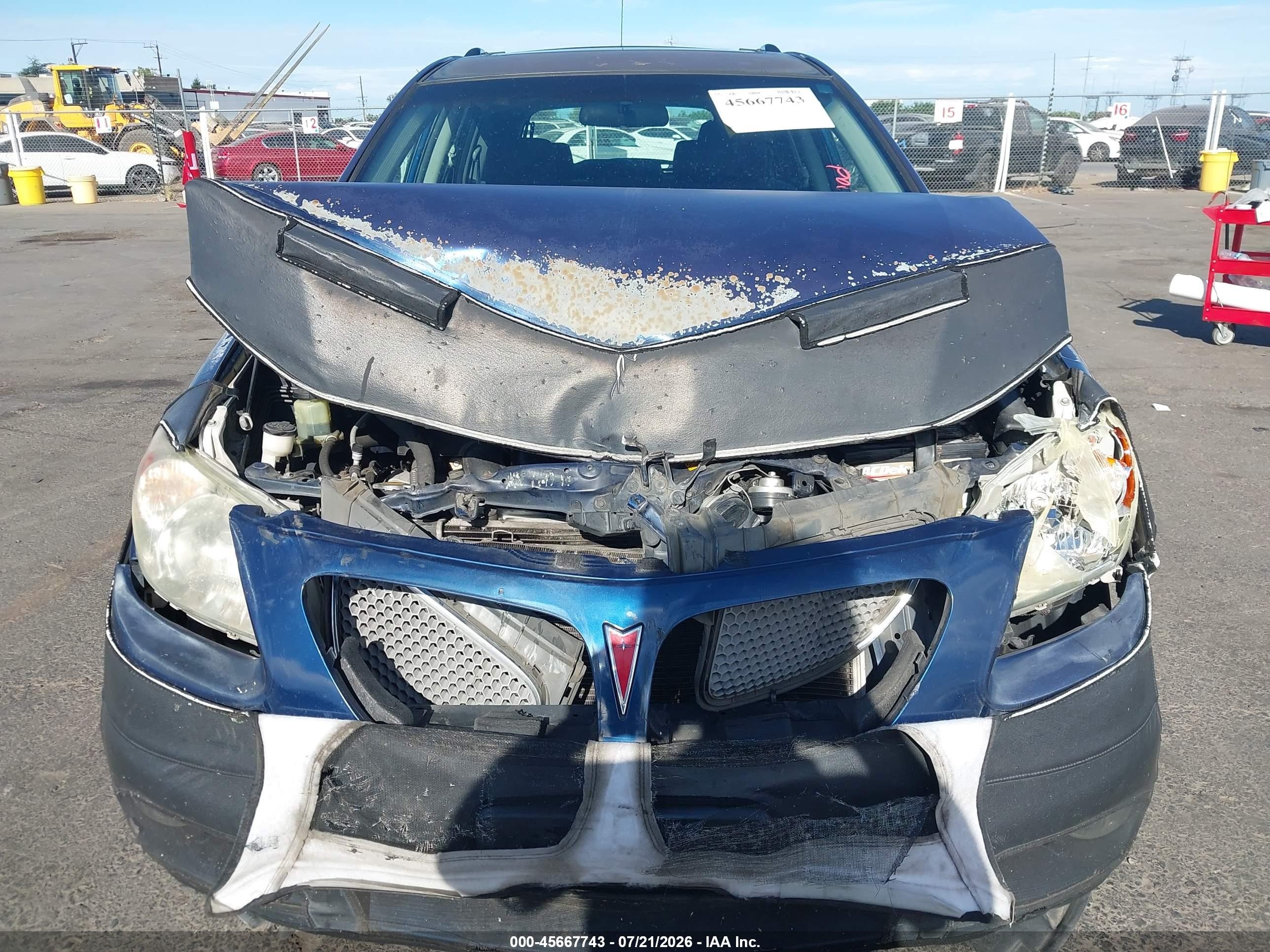 2005 Pontiac Vibe   Dark Blue vin: 5Y2SL63825Z412539