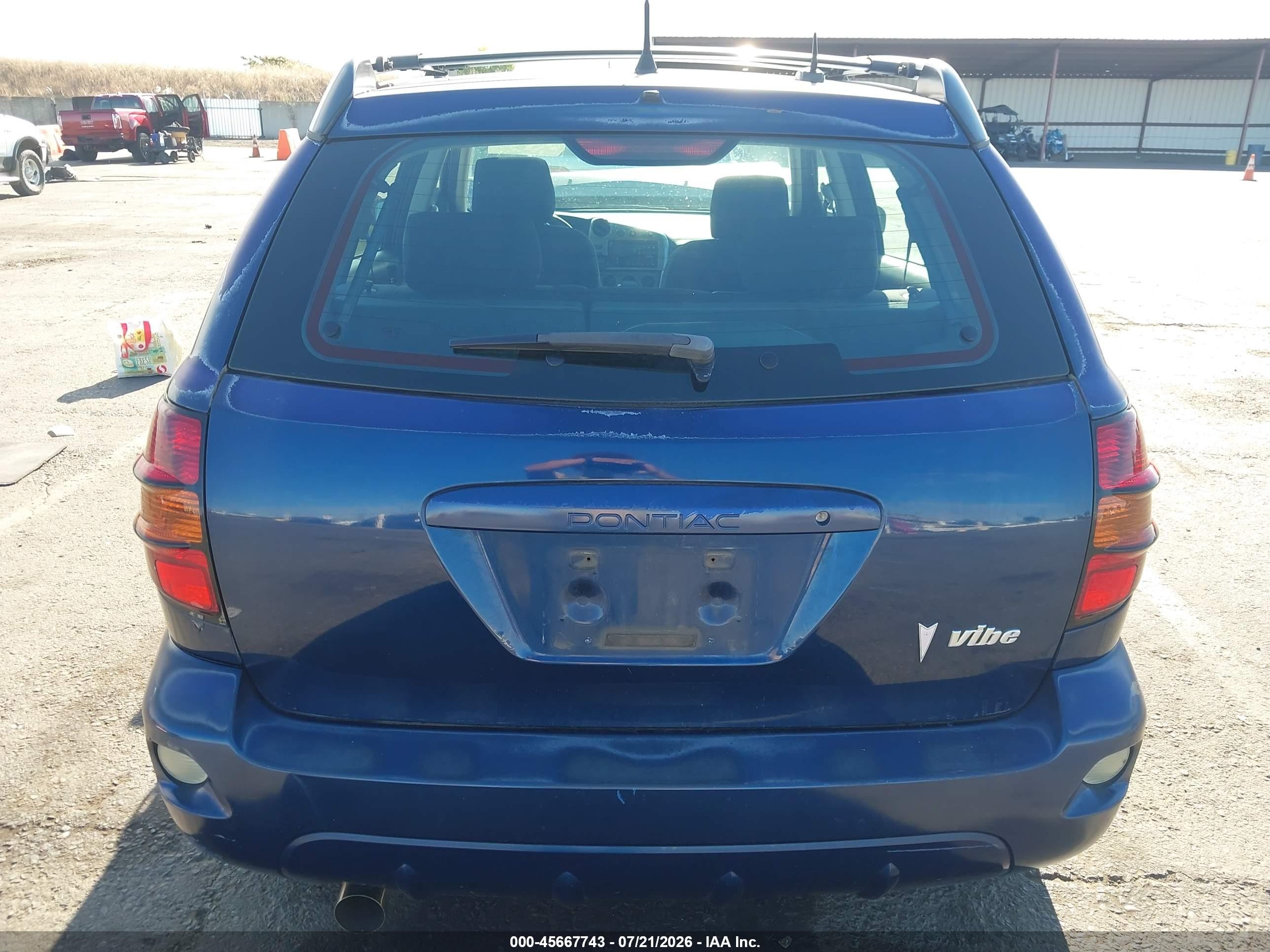 2005 Pontiac Vibe   Dark Blue vin: 5Y2SL63825Z412539