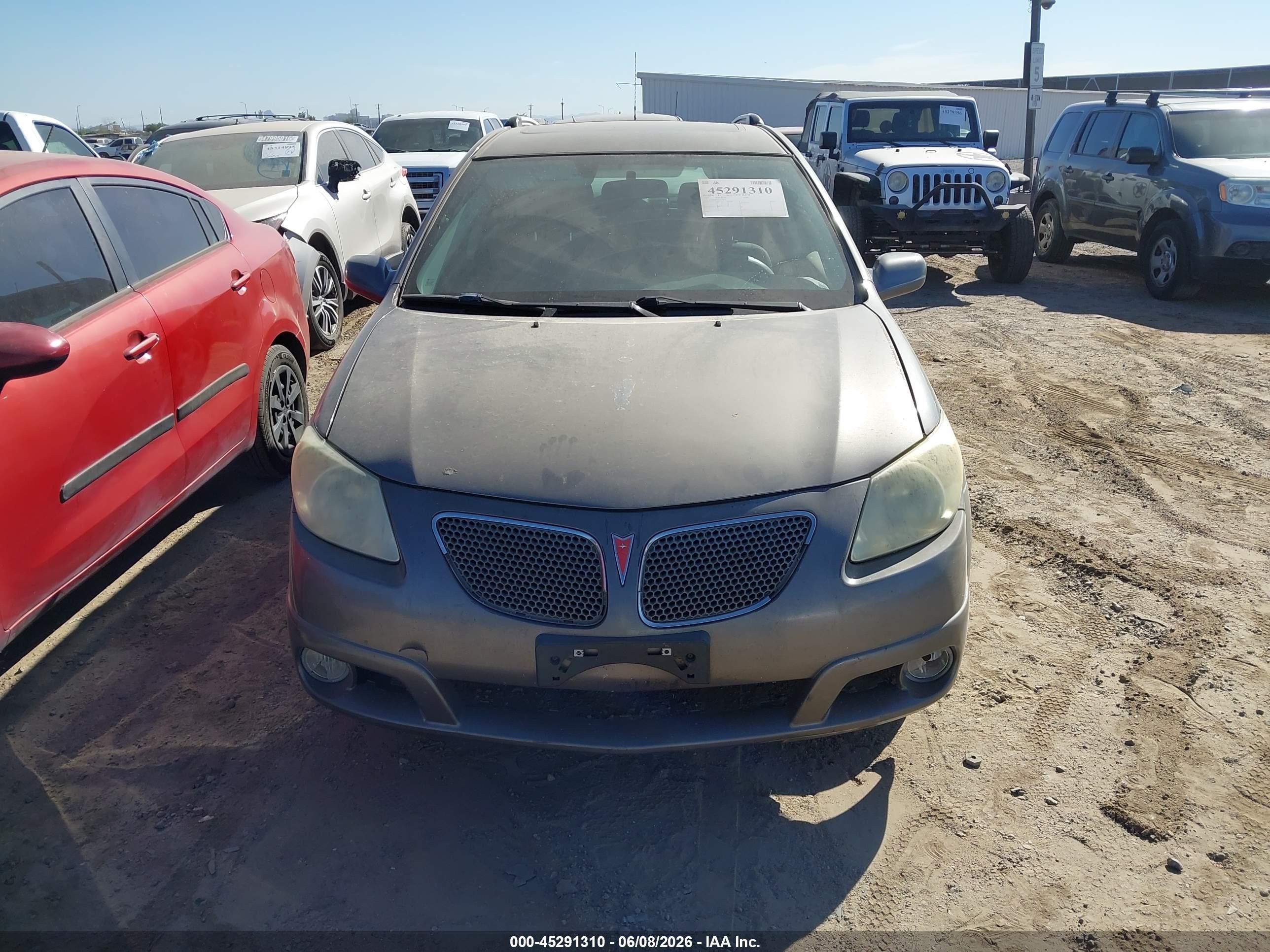 2005 Pontiac Vibe Gray vin: 5Y2SL63825Z435853