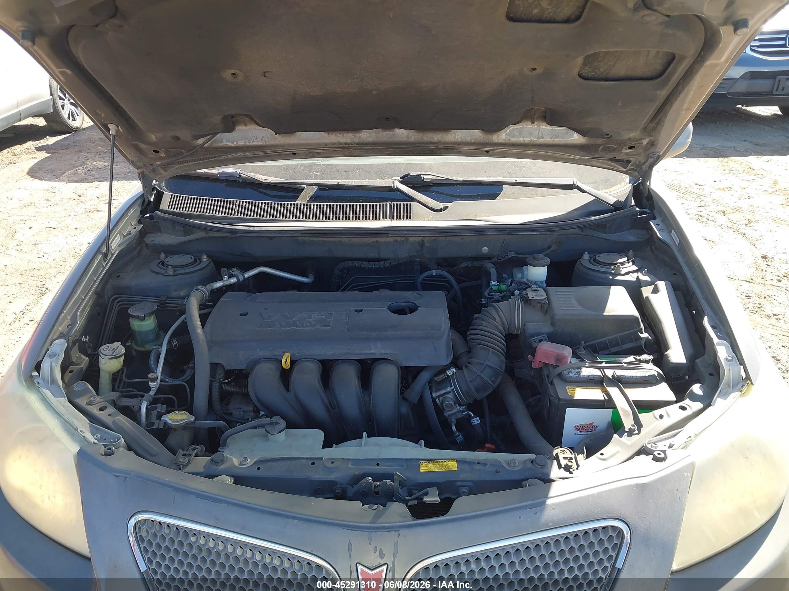 2005 Pontiac Vibe Gray vin: 5Y2SL63825Z435853