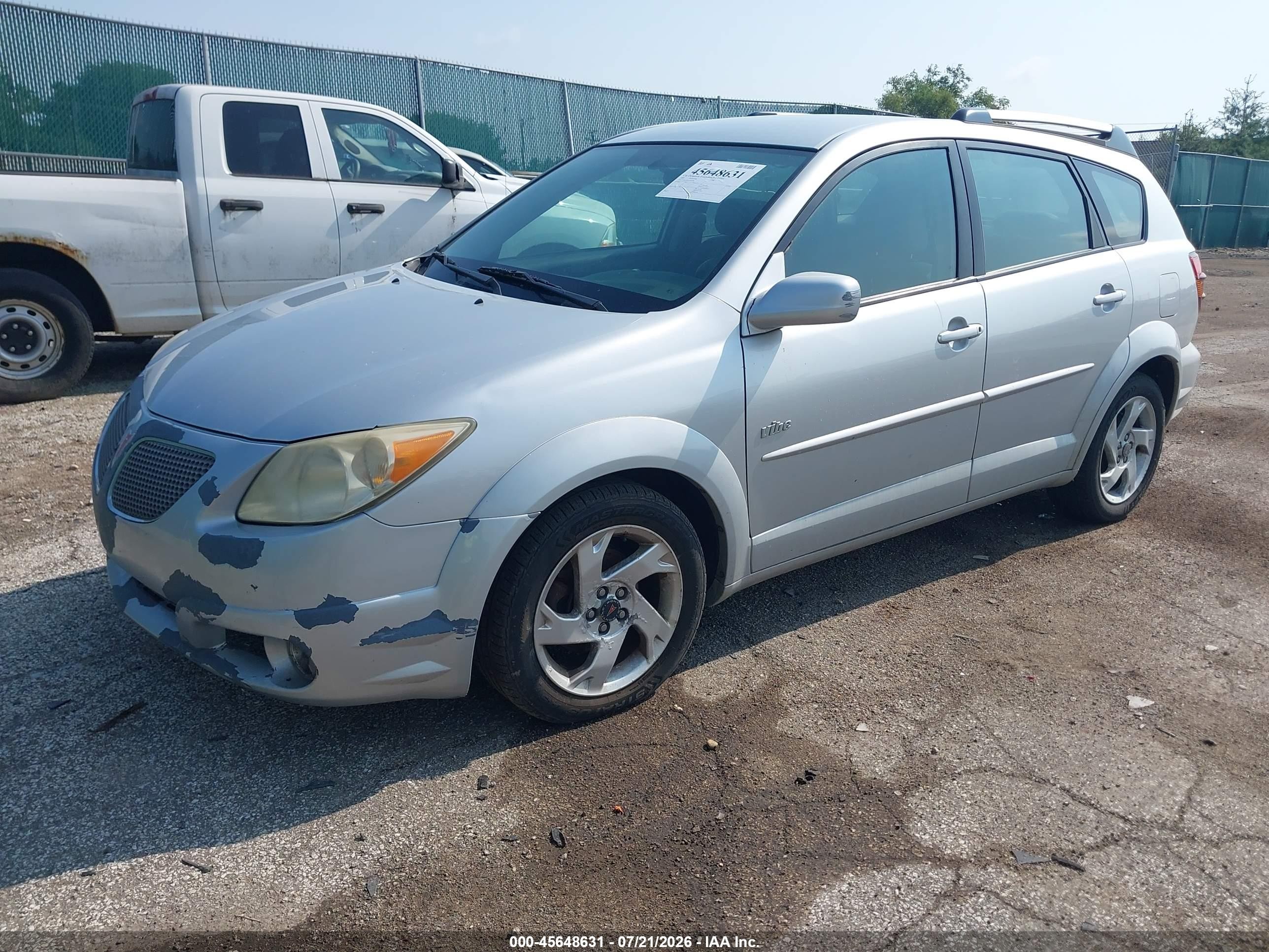 2005 Pontiac Vibe   Silver vin: 5Y2SL63835Z434758