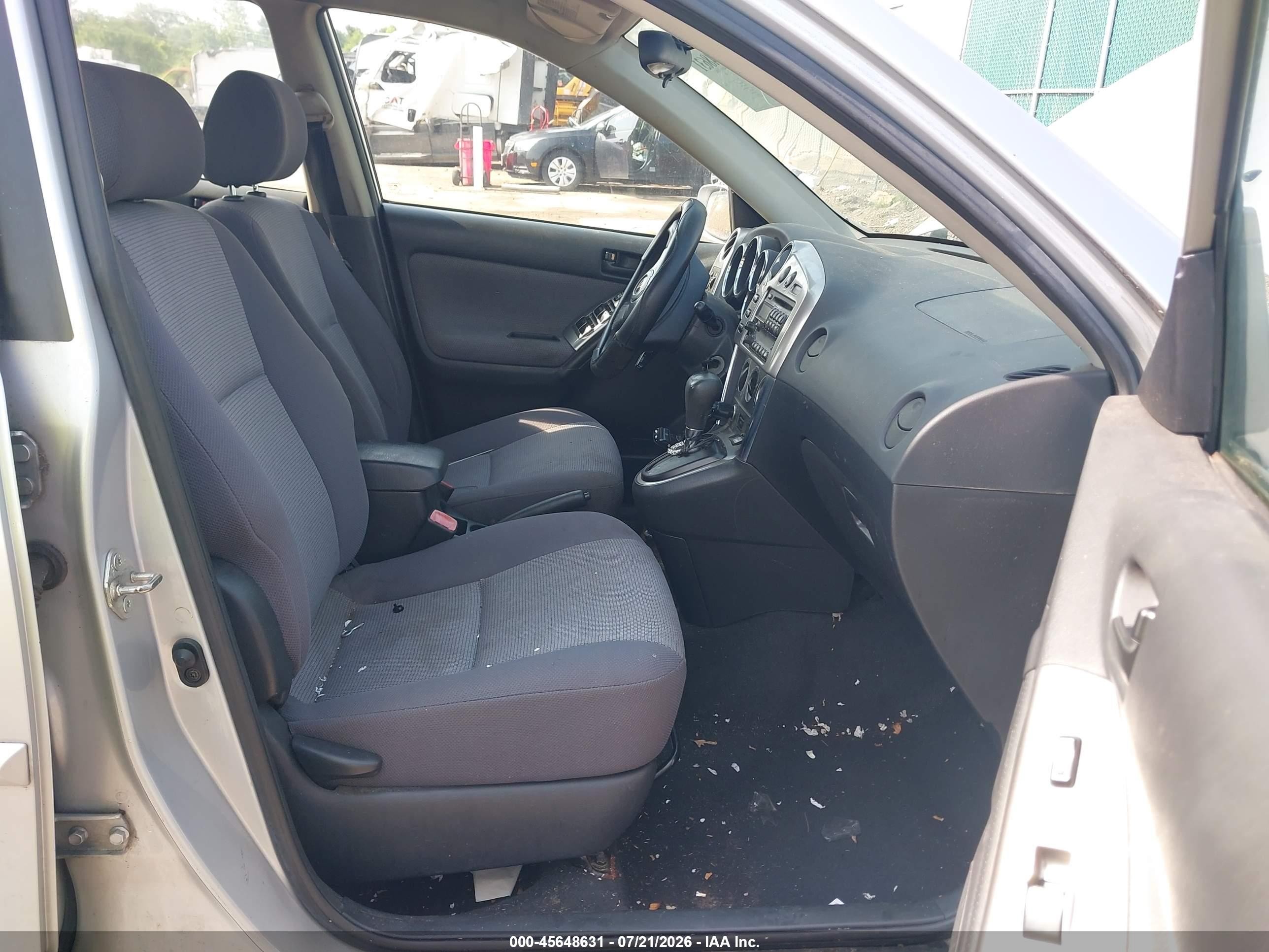 2005 Pontiac Vibe   Silver vin: 5Y2SL63835Z434758