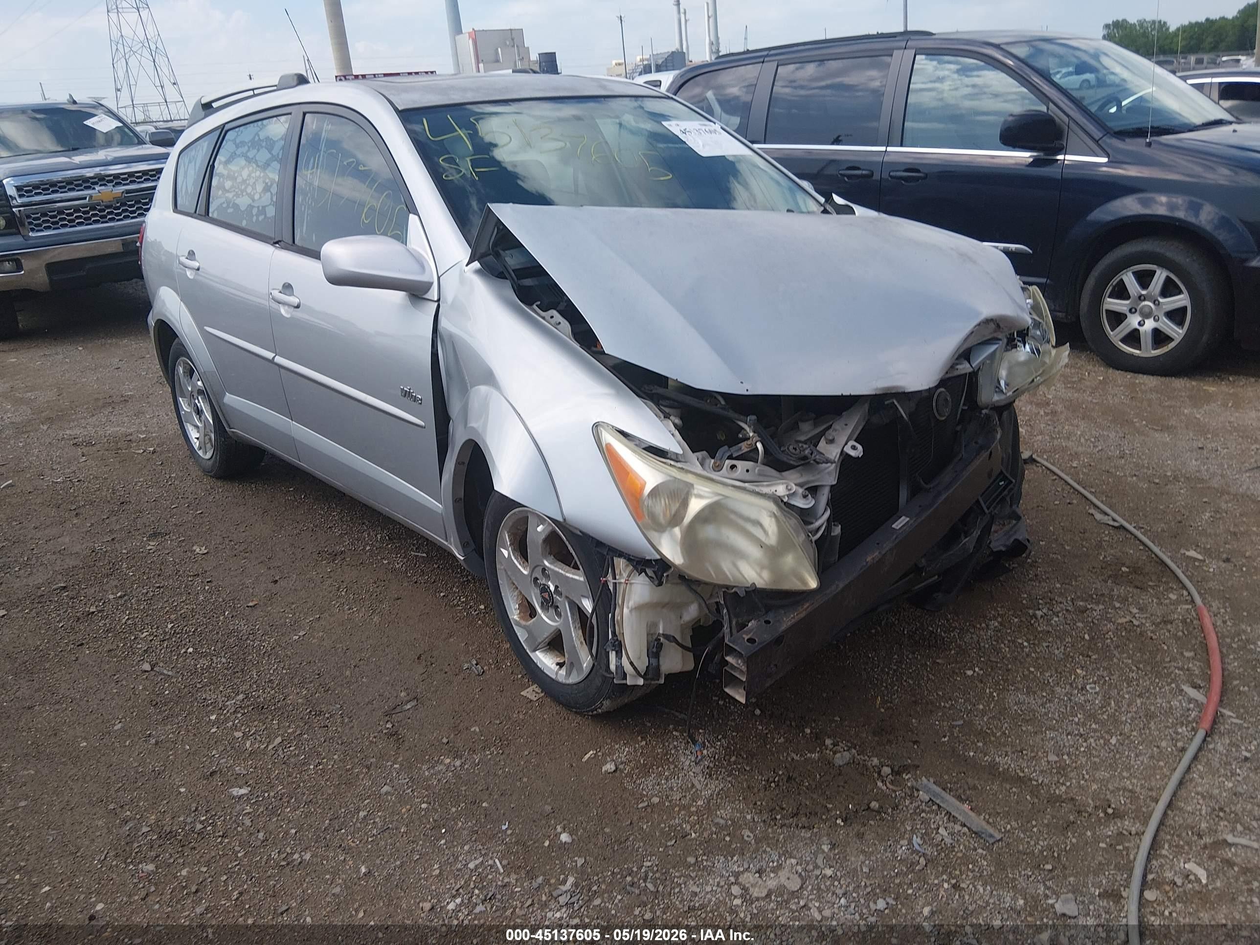 2005 Pontiac Vibe   Gray vin: 5Y2SL63835Z479487