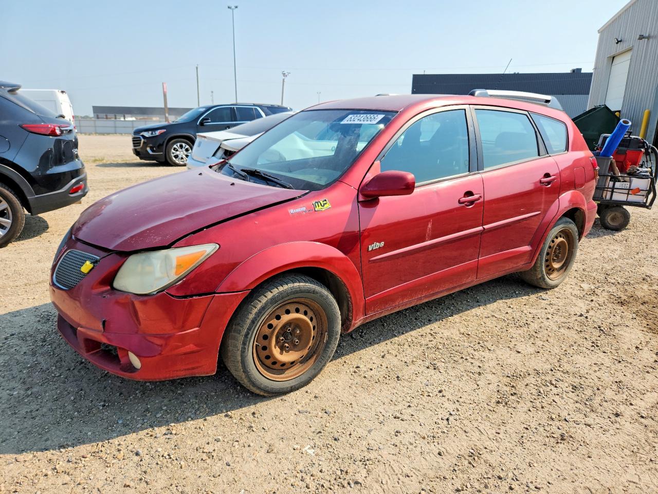 2005 Pontiac Vibe Red vin: 5Y2SL63845Z434350