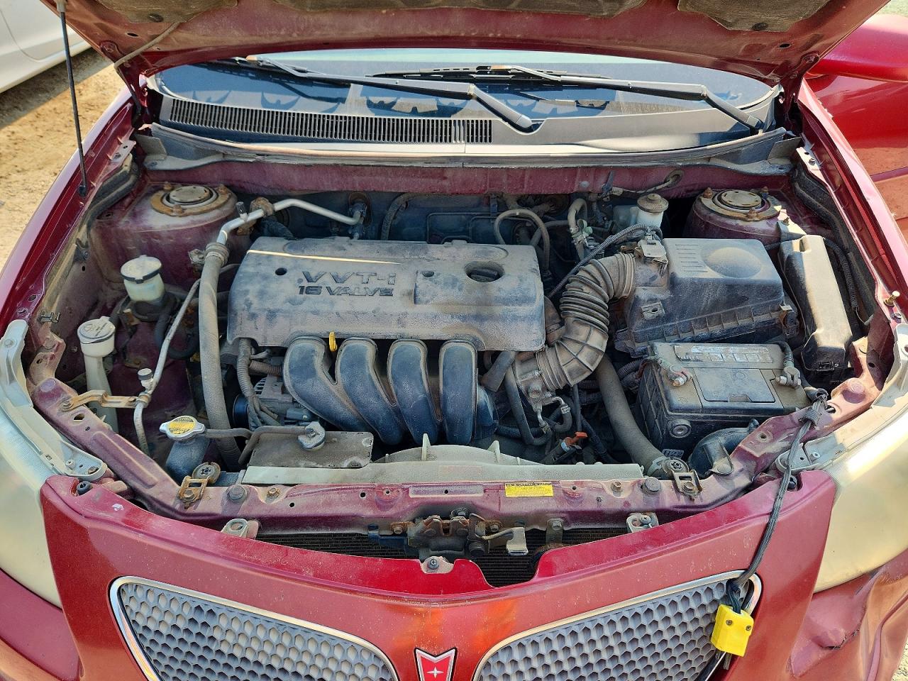 2005 Pontiac Vibe Красный vin: 5Y2SL63845Z434350