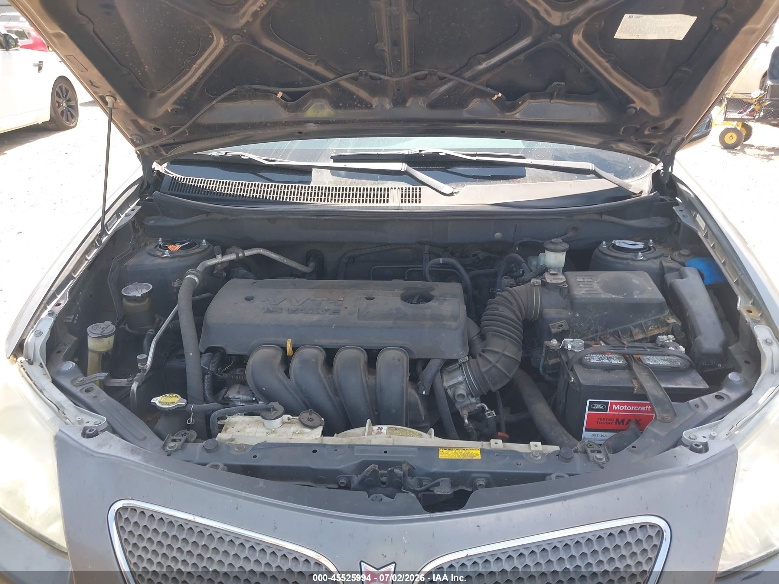 2005 Pontiac Vibe   Gray vin: 5Y2SL63845Z437426