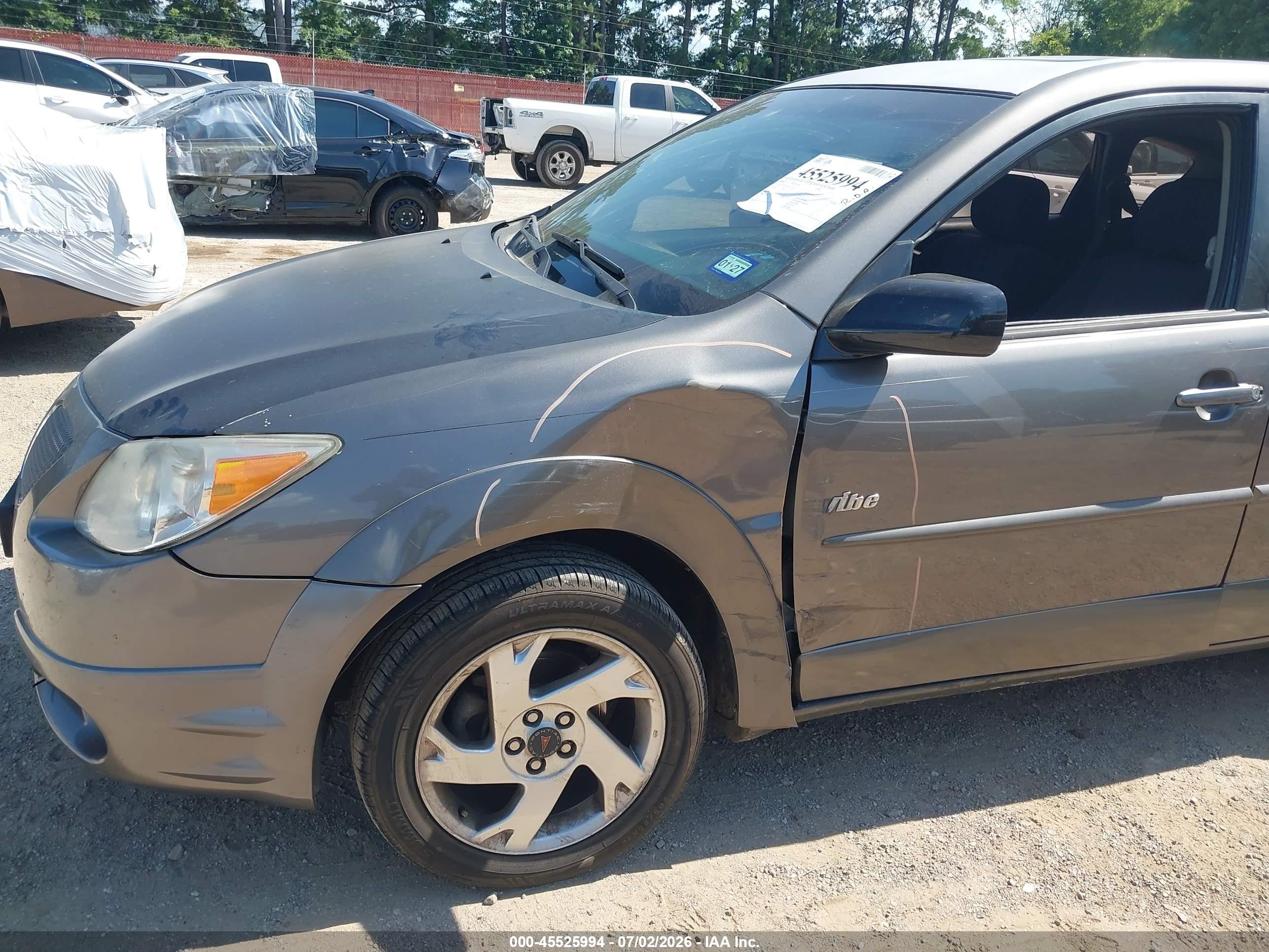 2005 Pontiac Vibe   Gray vin: 5Y2SL63845Z437426