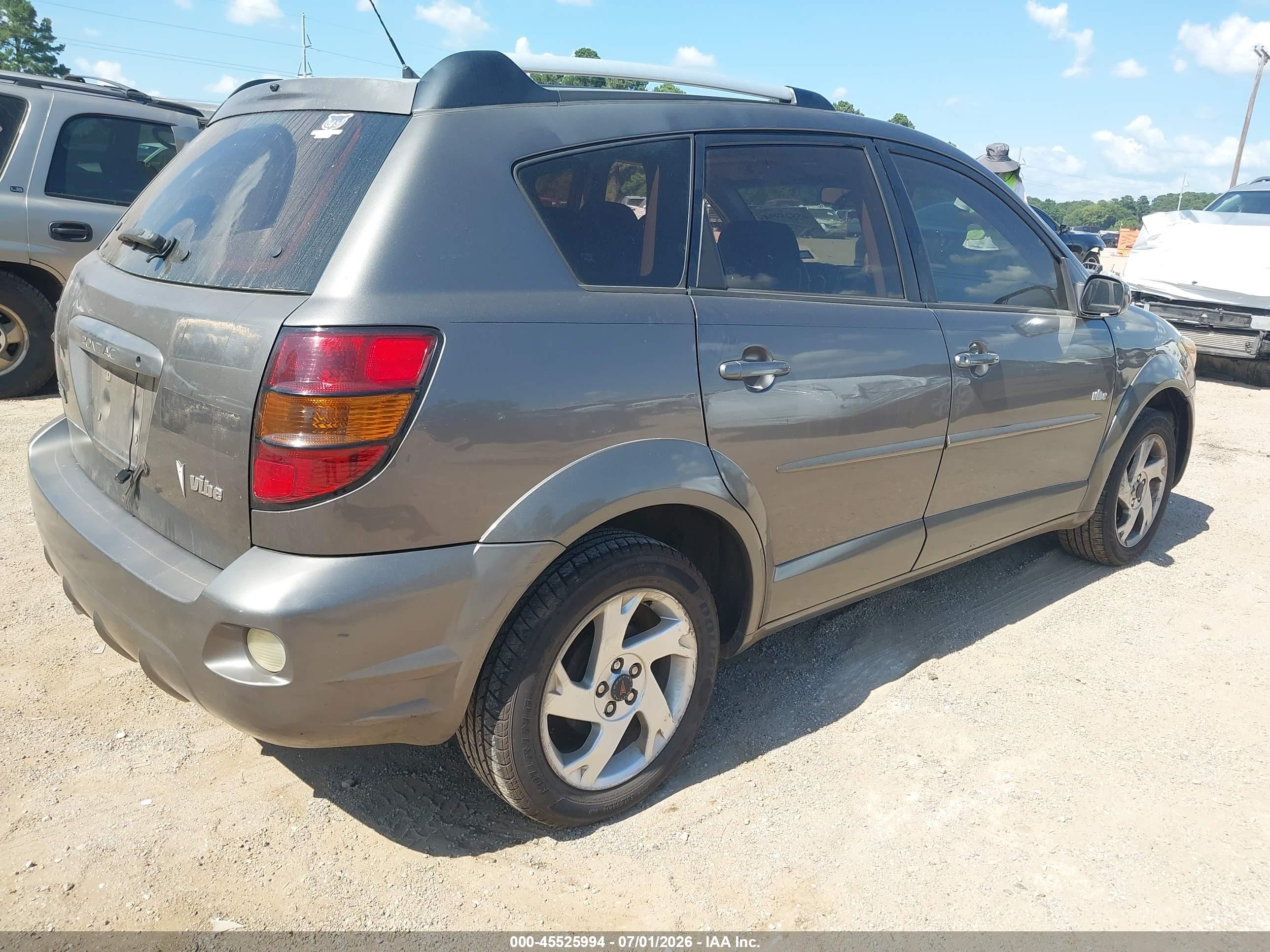 2005 Pontiac Vibe   Gray vin: 5Y2SL63845Z437426