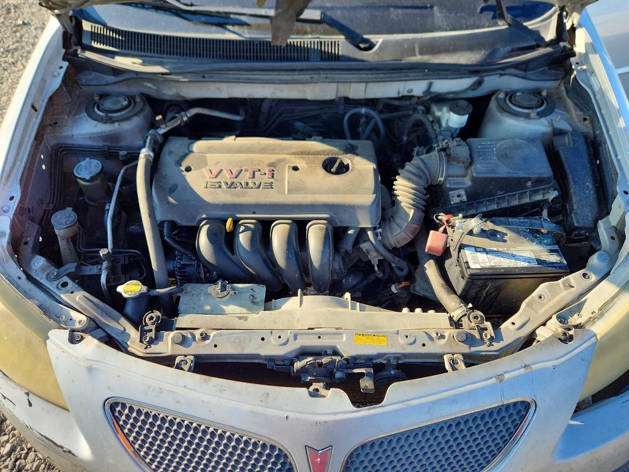 2005 Pontiac Vibe Silver vin: 5Y2SL63845Z459152