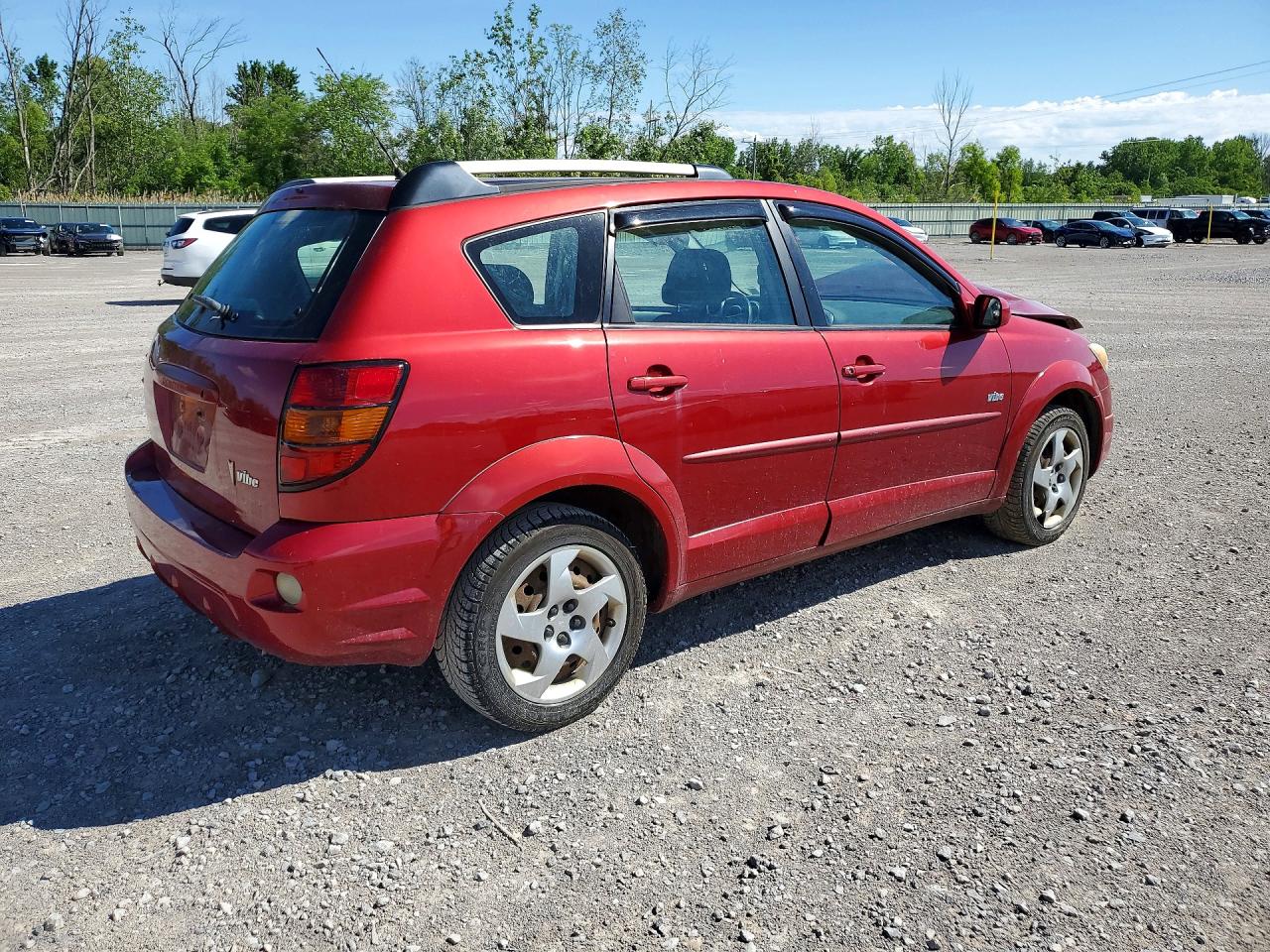 2005 Pontiac Vibe Red vin: 5Y2SL63845Z460334