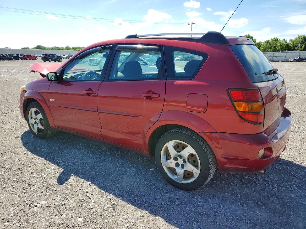 2005 Pontiac Vibe Red vin: 5Y2SL63845Z460334