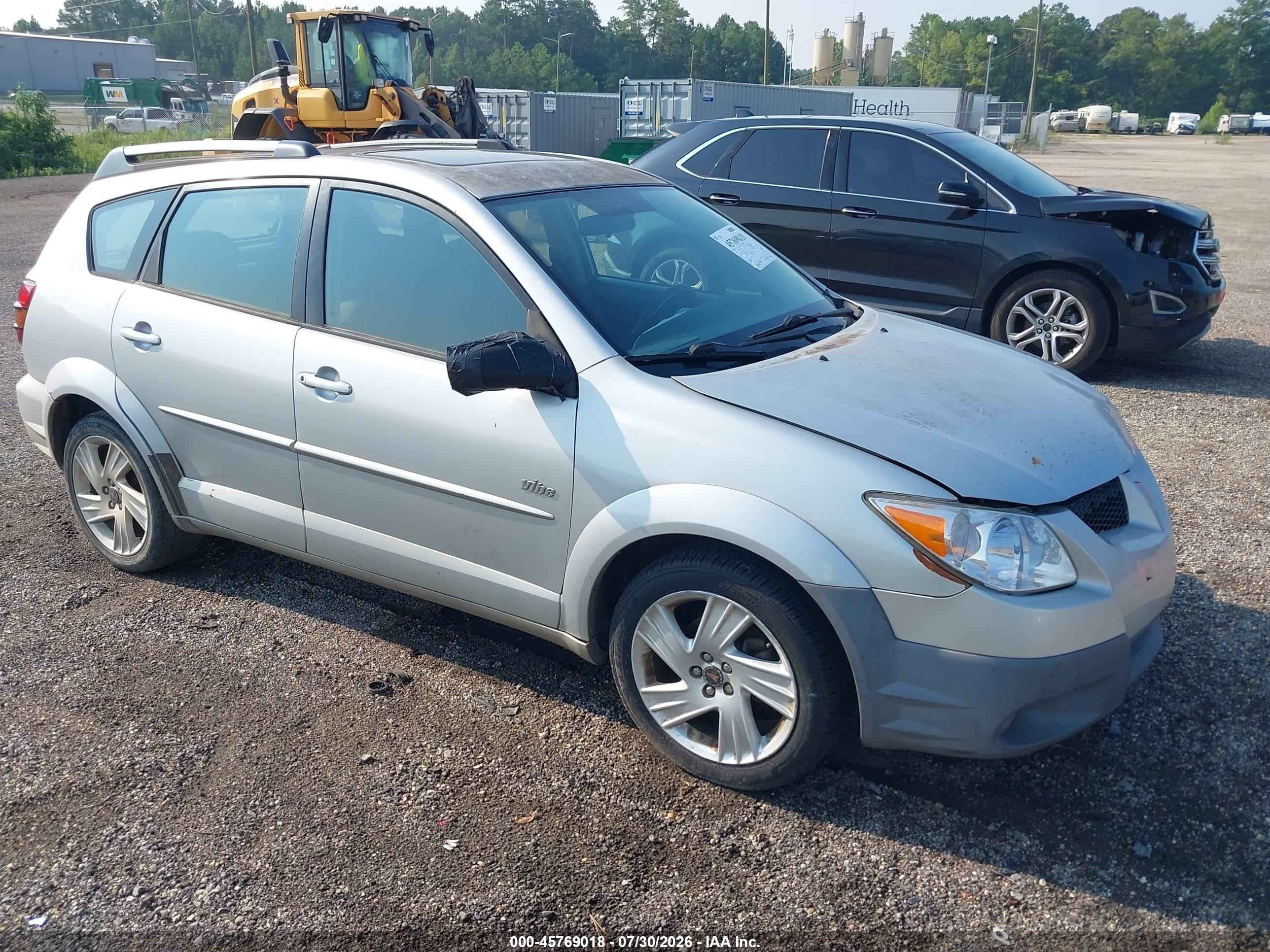 2005 Pontiac Vibe   Silver vin: 5Y2SL63845Z473469