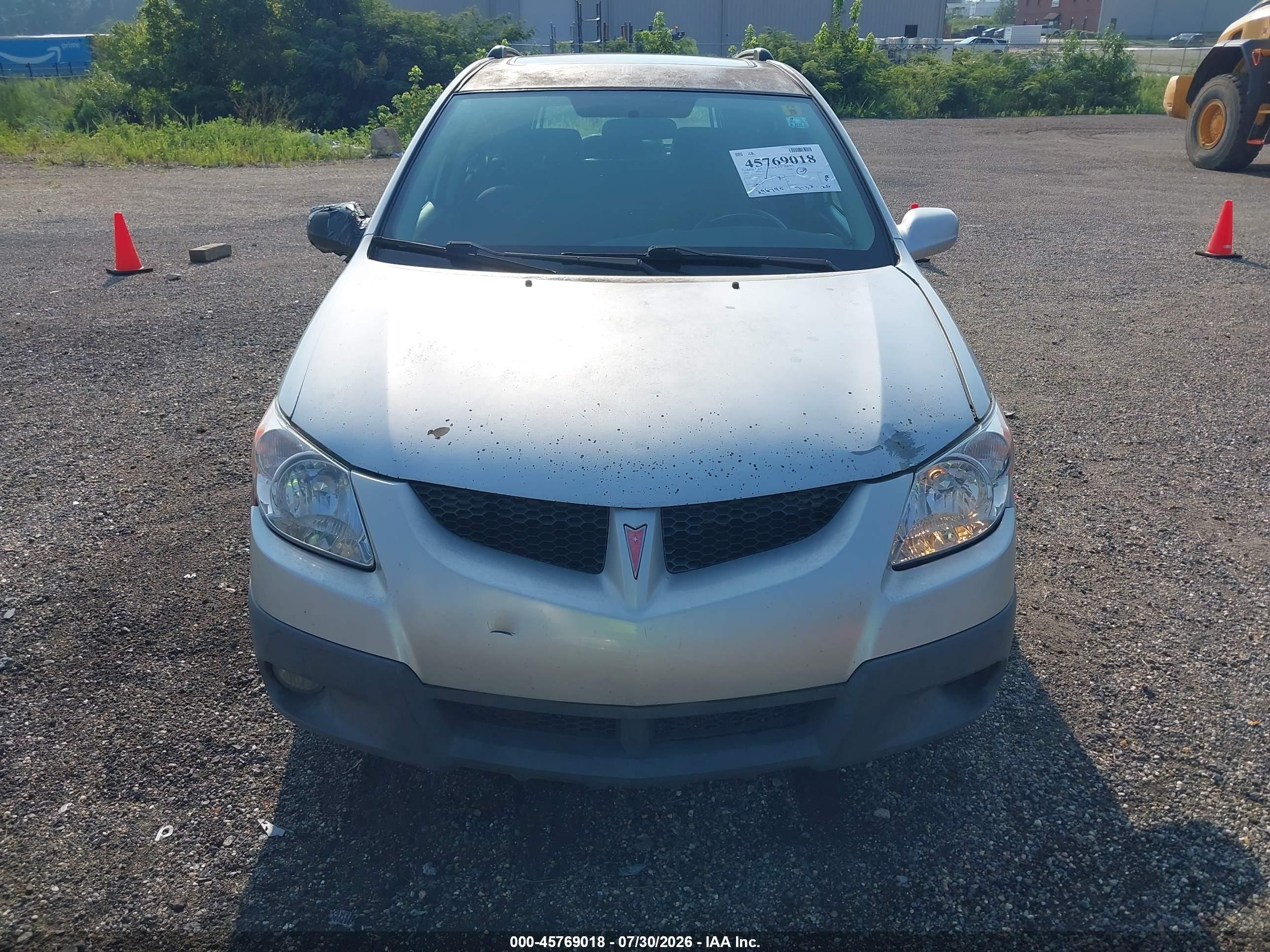 2005 Pontiac Vibe   Silver vin: 5Y2SL63845Z473469
