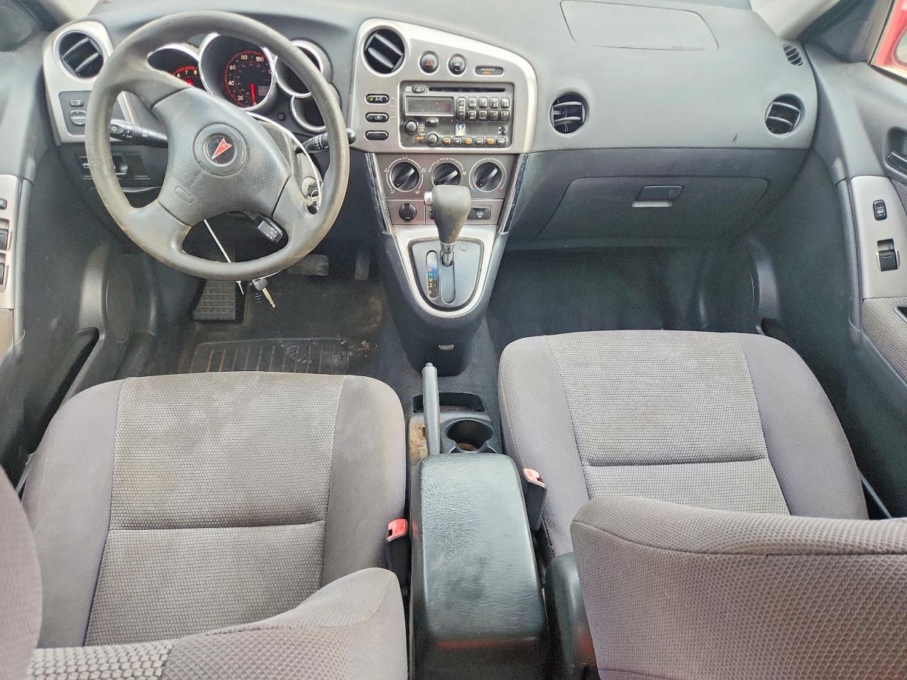 2005 Pontiac Vibe Red vin: 5Y2SL63845Z483158