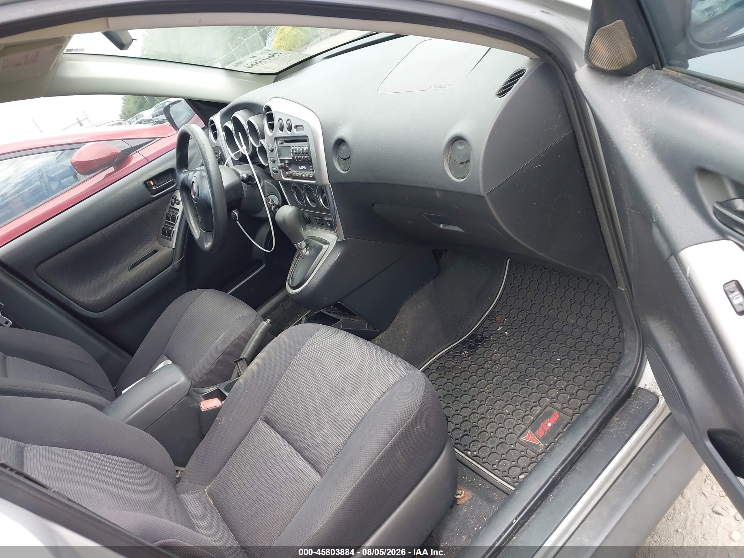 2005 Pontiac Vibe   Gray vin: 5Y2SL63855Z447785