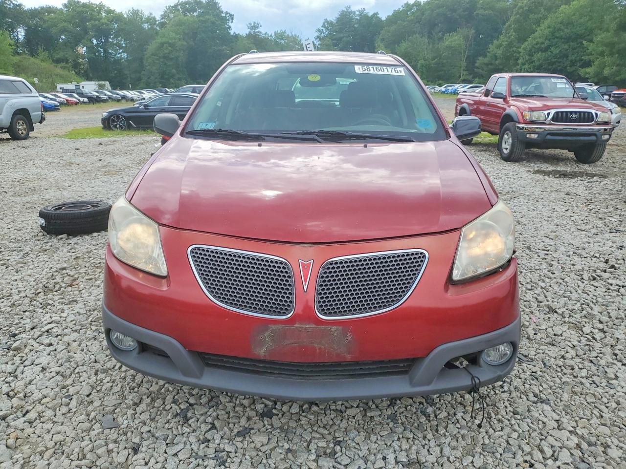 2005 Pontiac Vibe Red vin: 5Y2SL63855Z455191