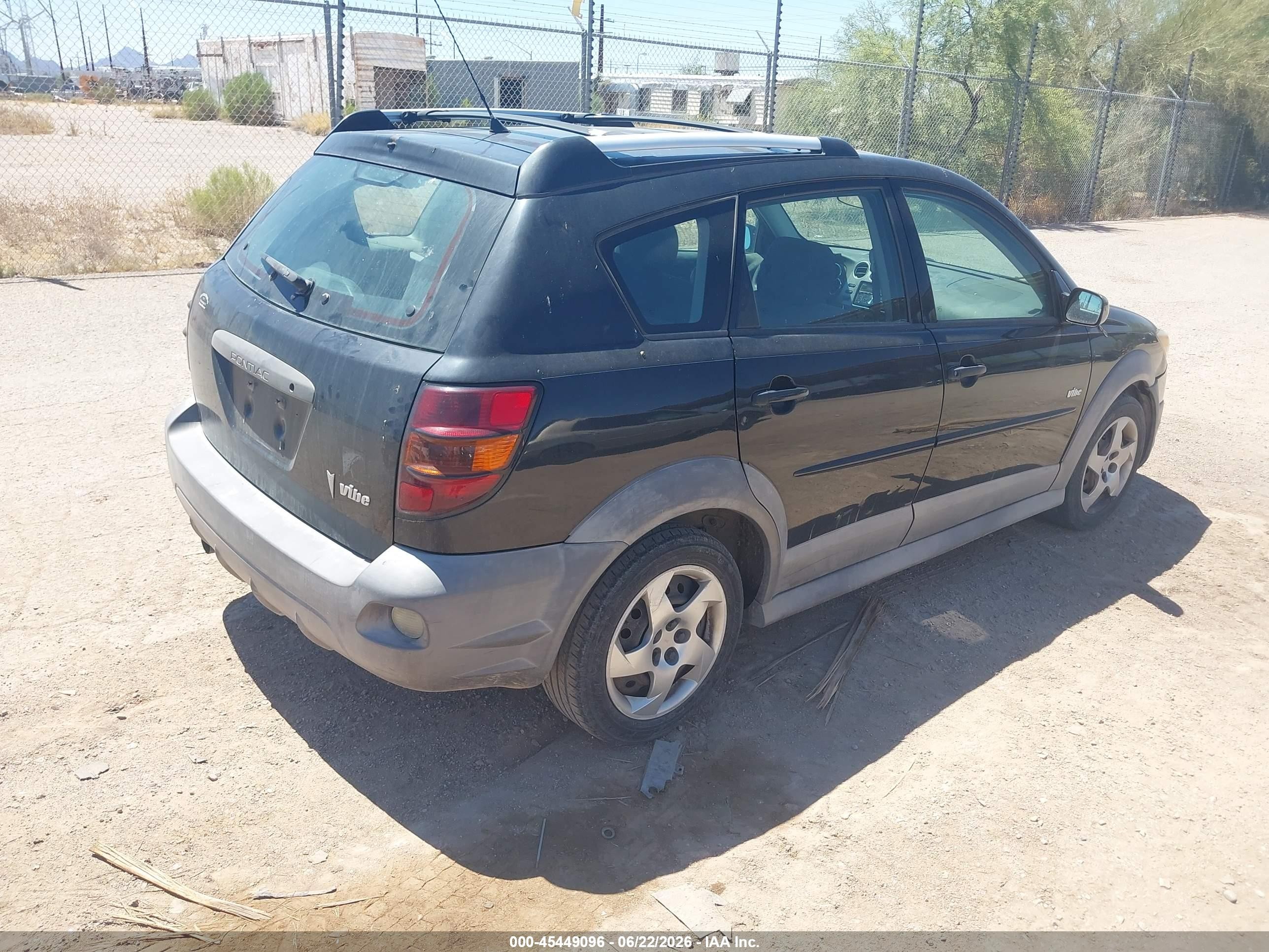 2005 Pontiac Vibe   Black vin: 5Y2SL63855Z459712