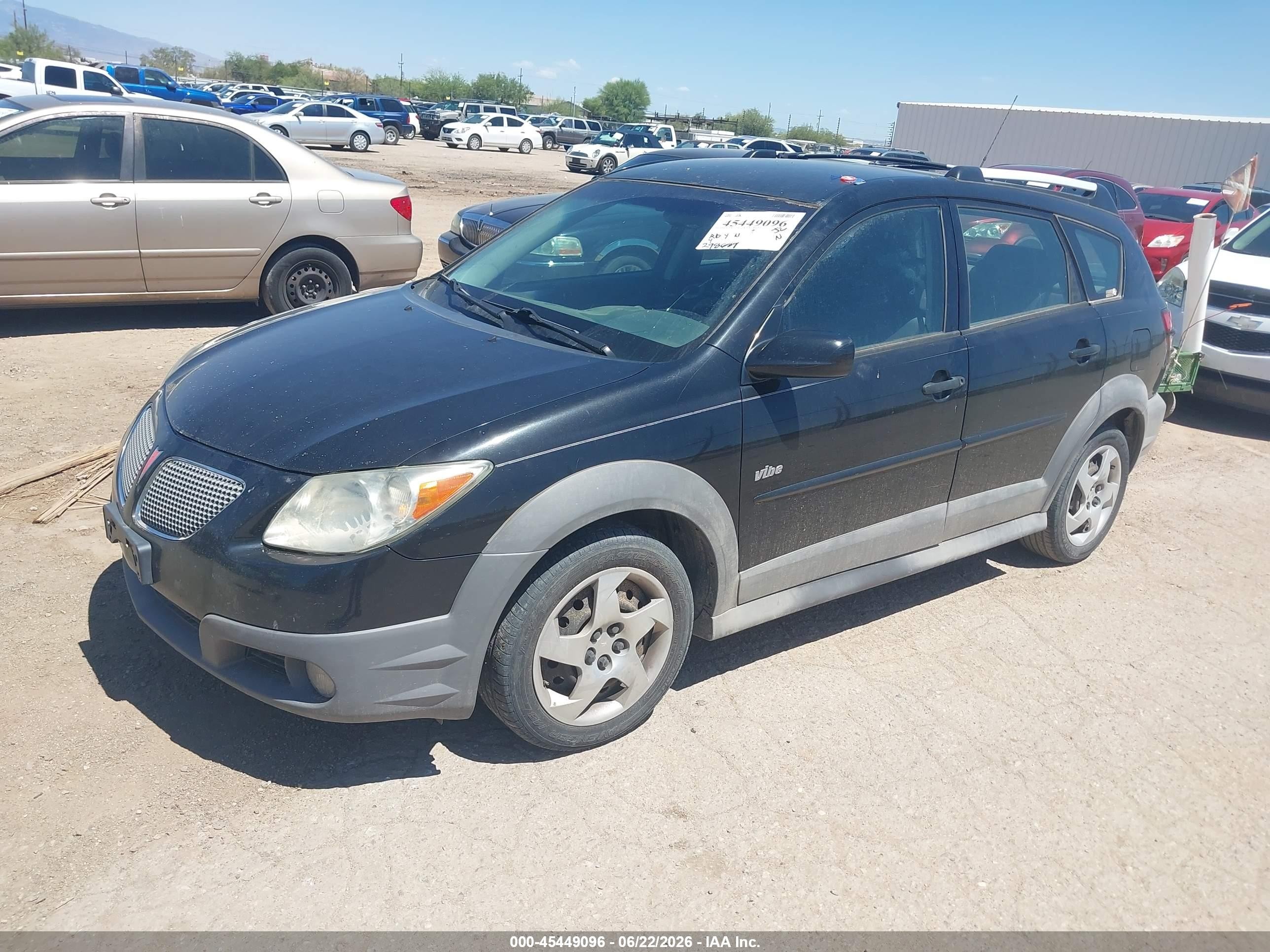 2005 Pontiac Vibe   Black vin: 5Y2SL63855Z459712