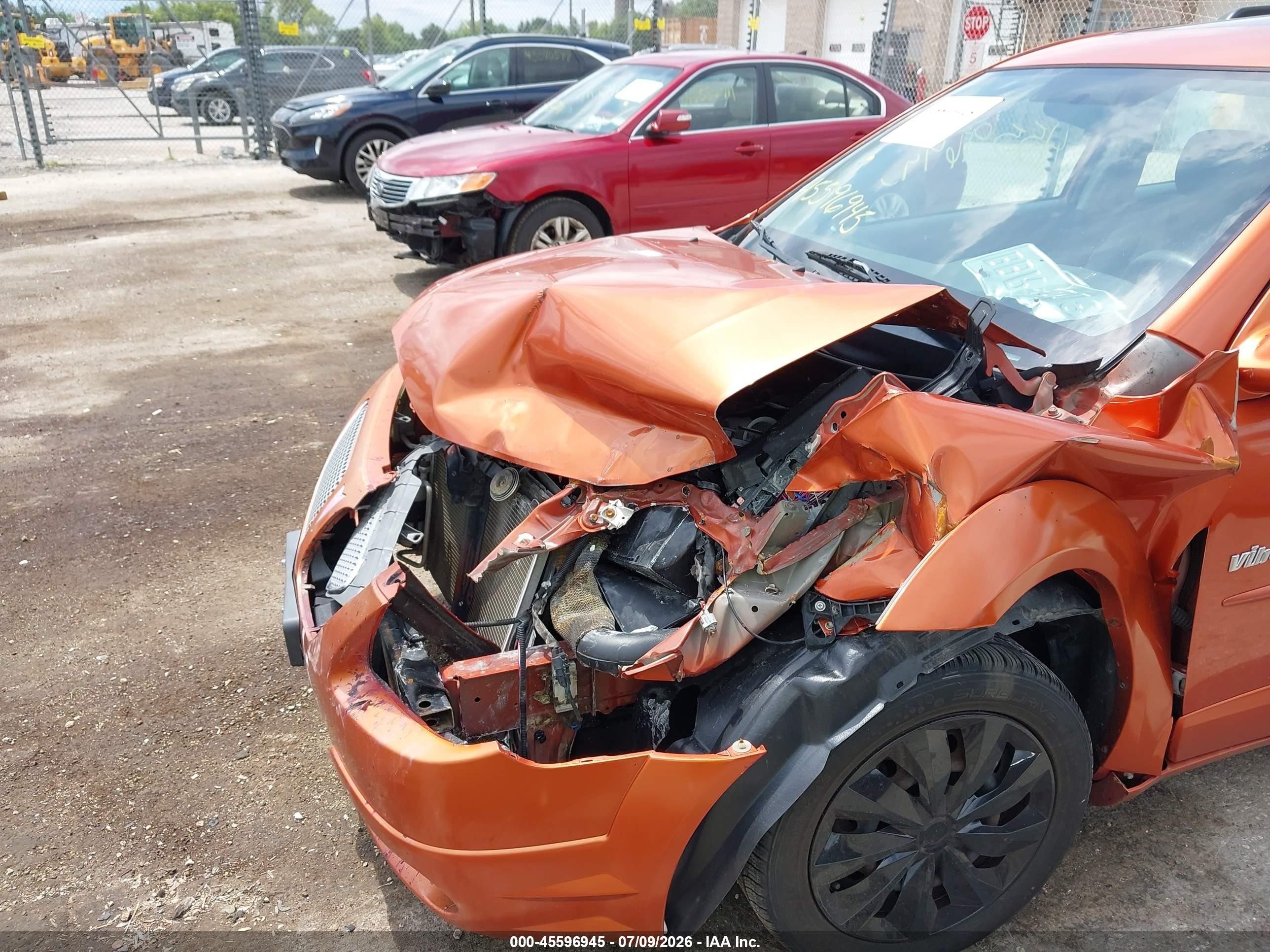 2005 Pontiac Vibe Orange vin: 5Y2SL63855Z472833
