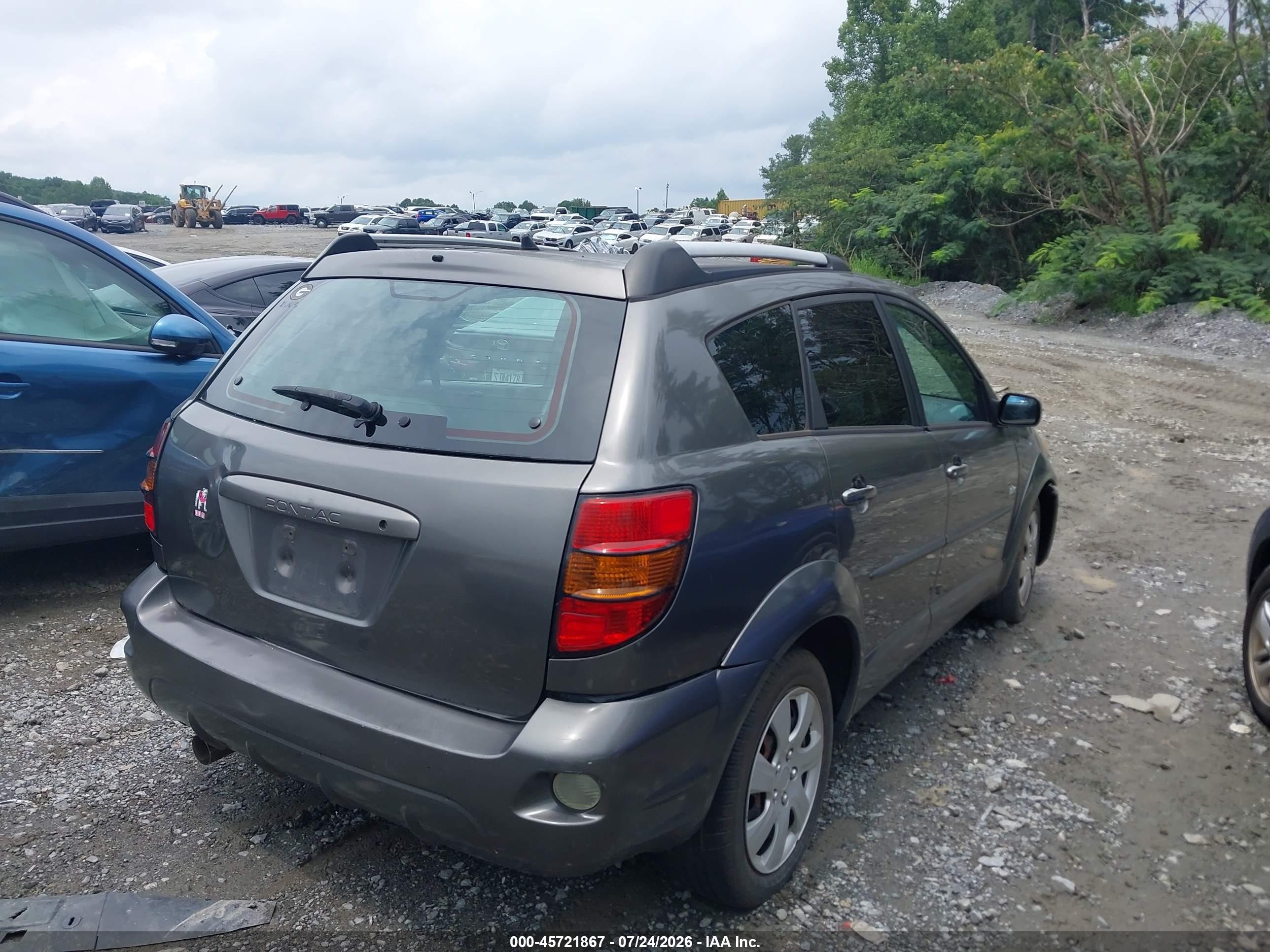 2005 Pontiac Vibe Gray vin: 5Y2SL63855Z475022