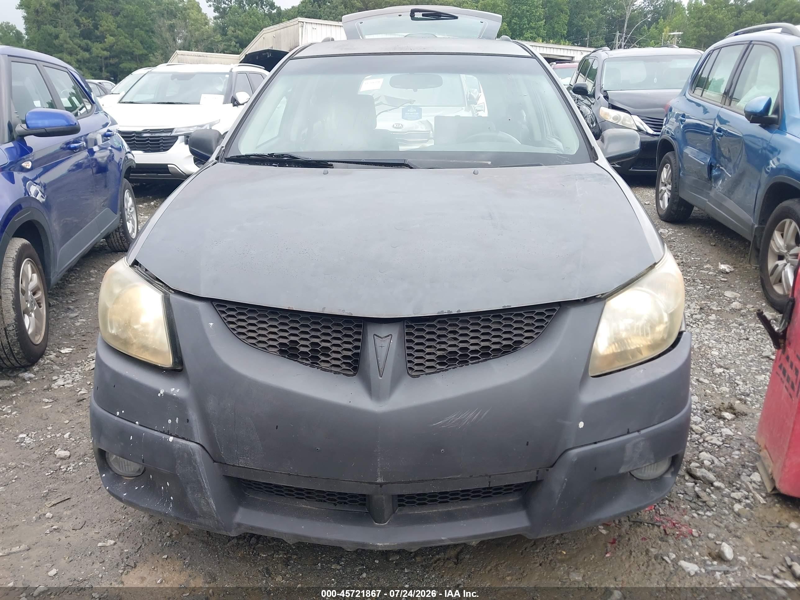 2005 Pontiac Vibe Gray vin: 5Y2SL63855Z475022