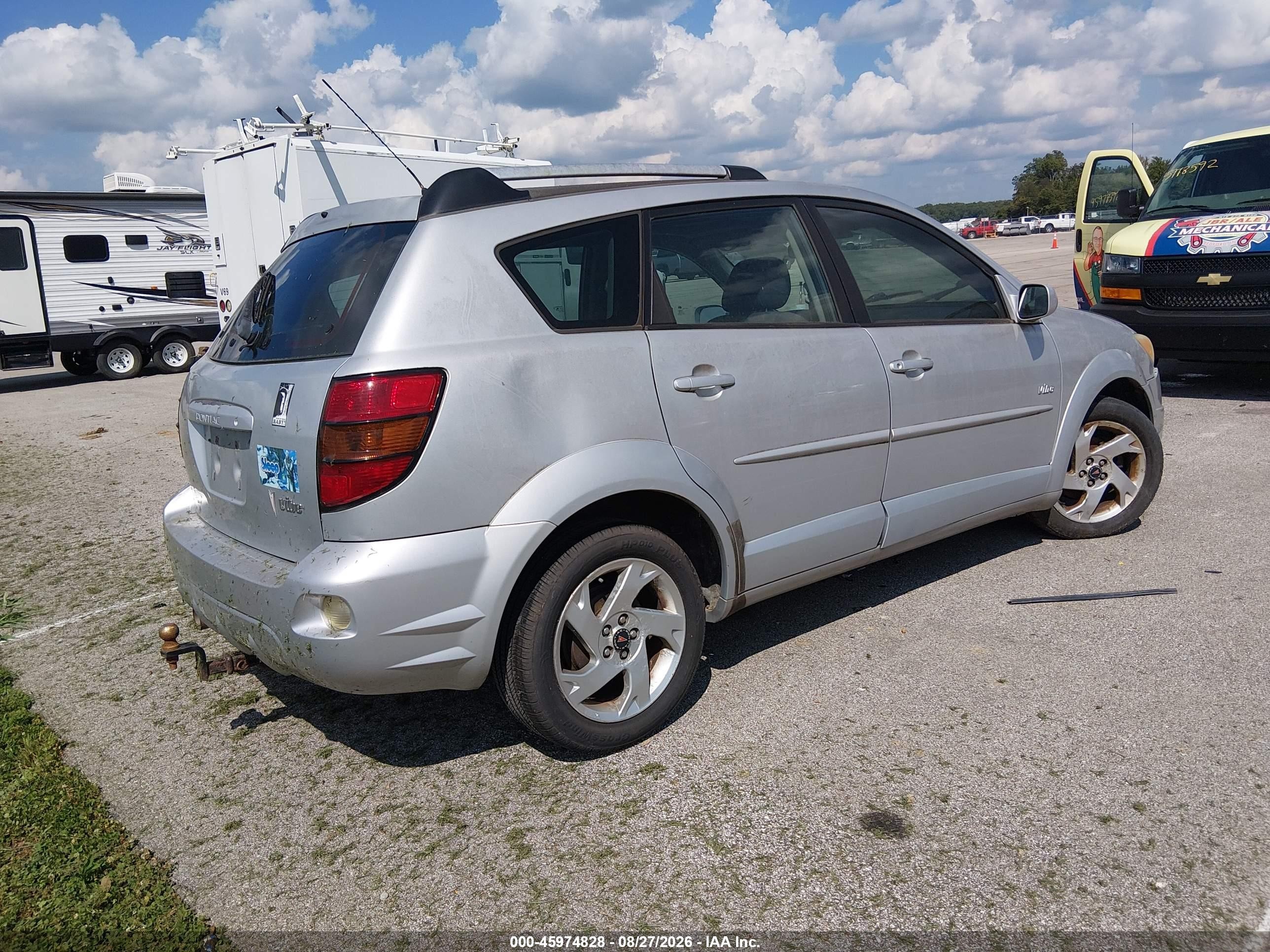 2005 Pontiac Vibe Silver vin: 5Y2SL63865Z408042