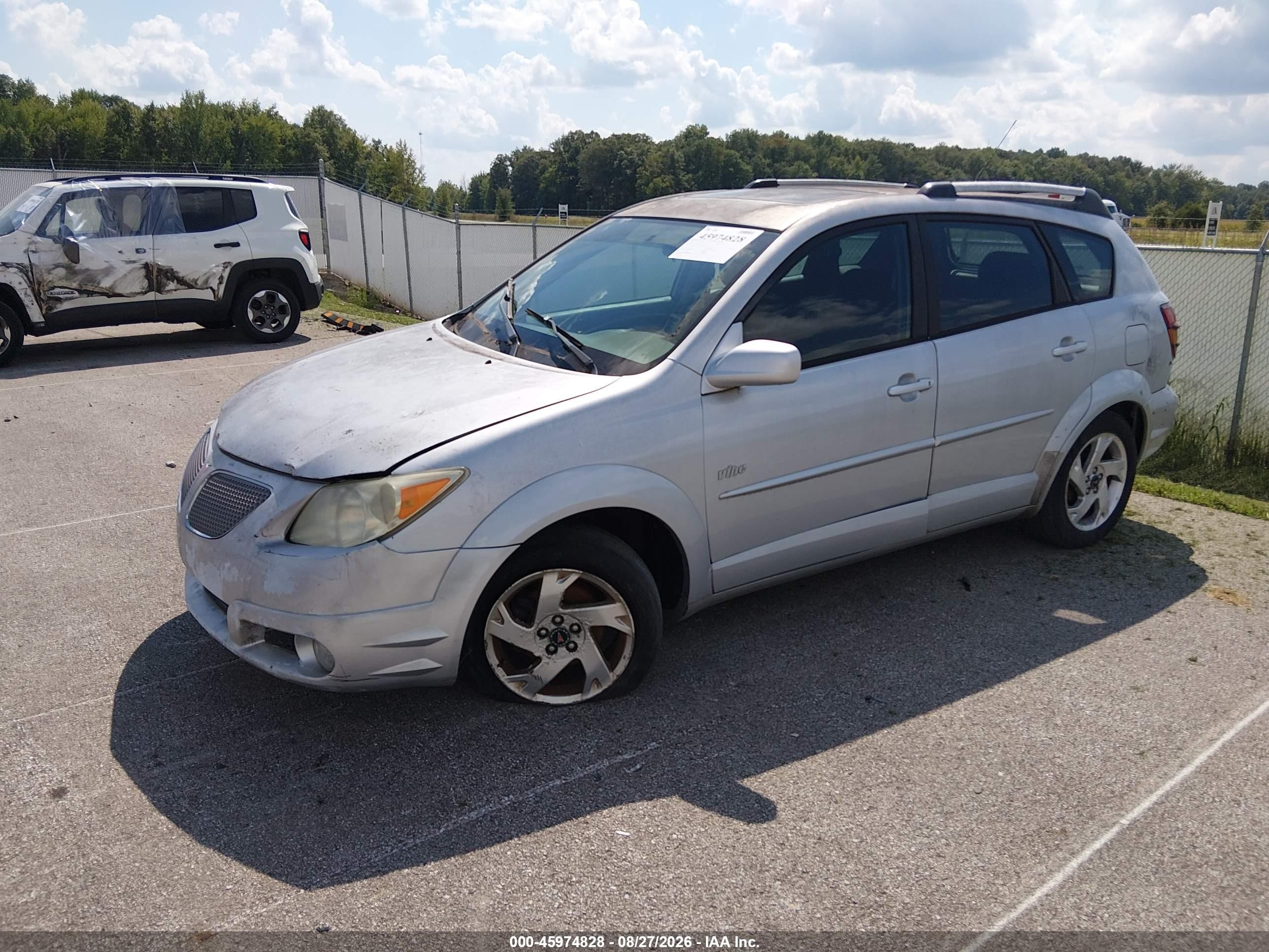 2005 Pontiac Vibe Silver vin: 5Y2SL63865Z408042