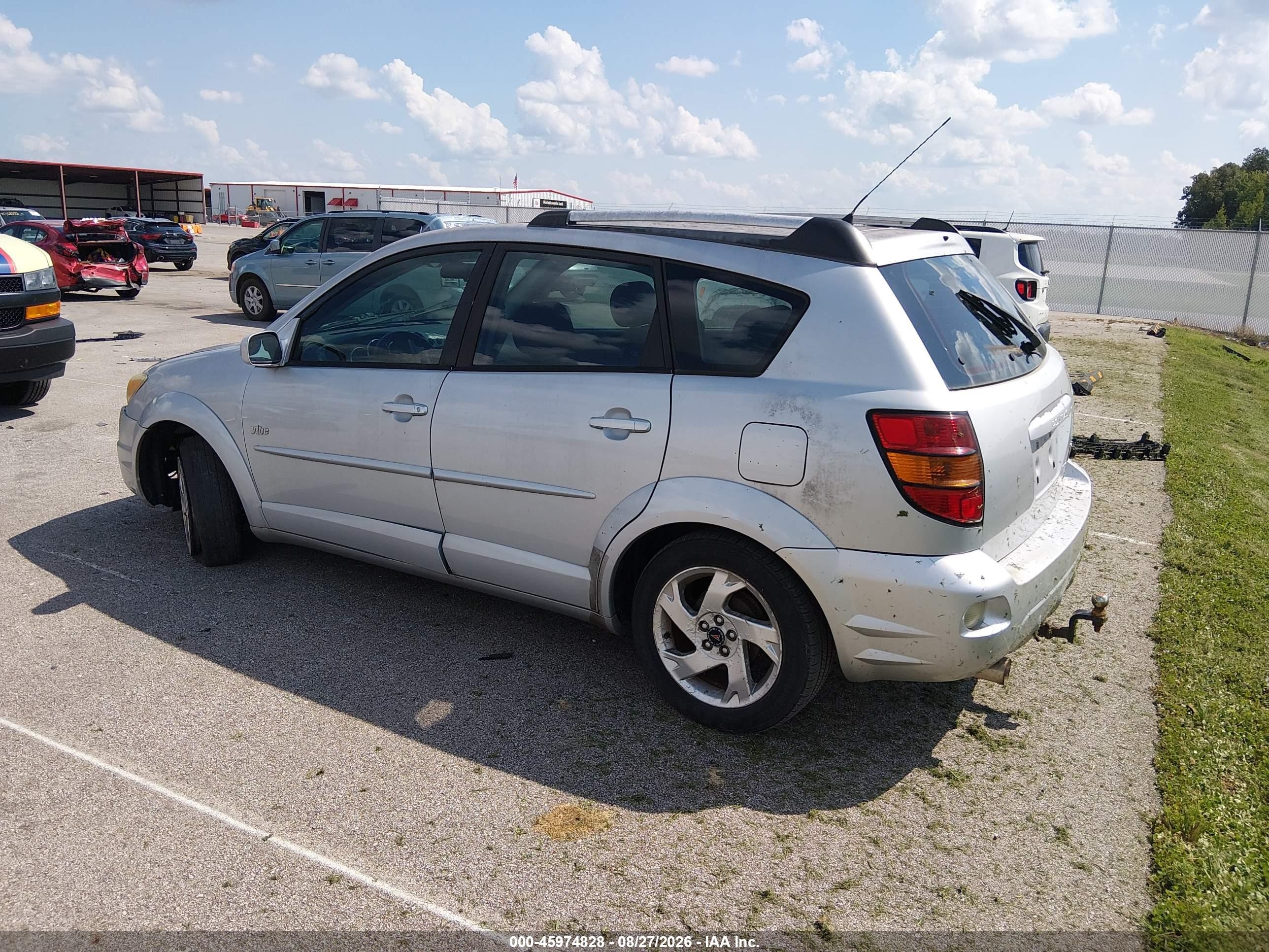 2005 Pontiac Vibe Silver vin: 5Y2SL63865Z408042