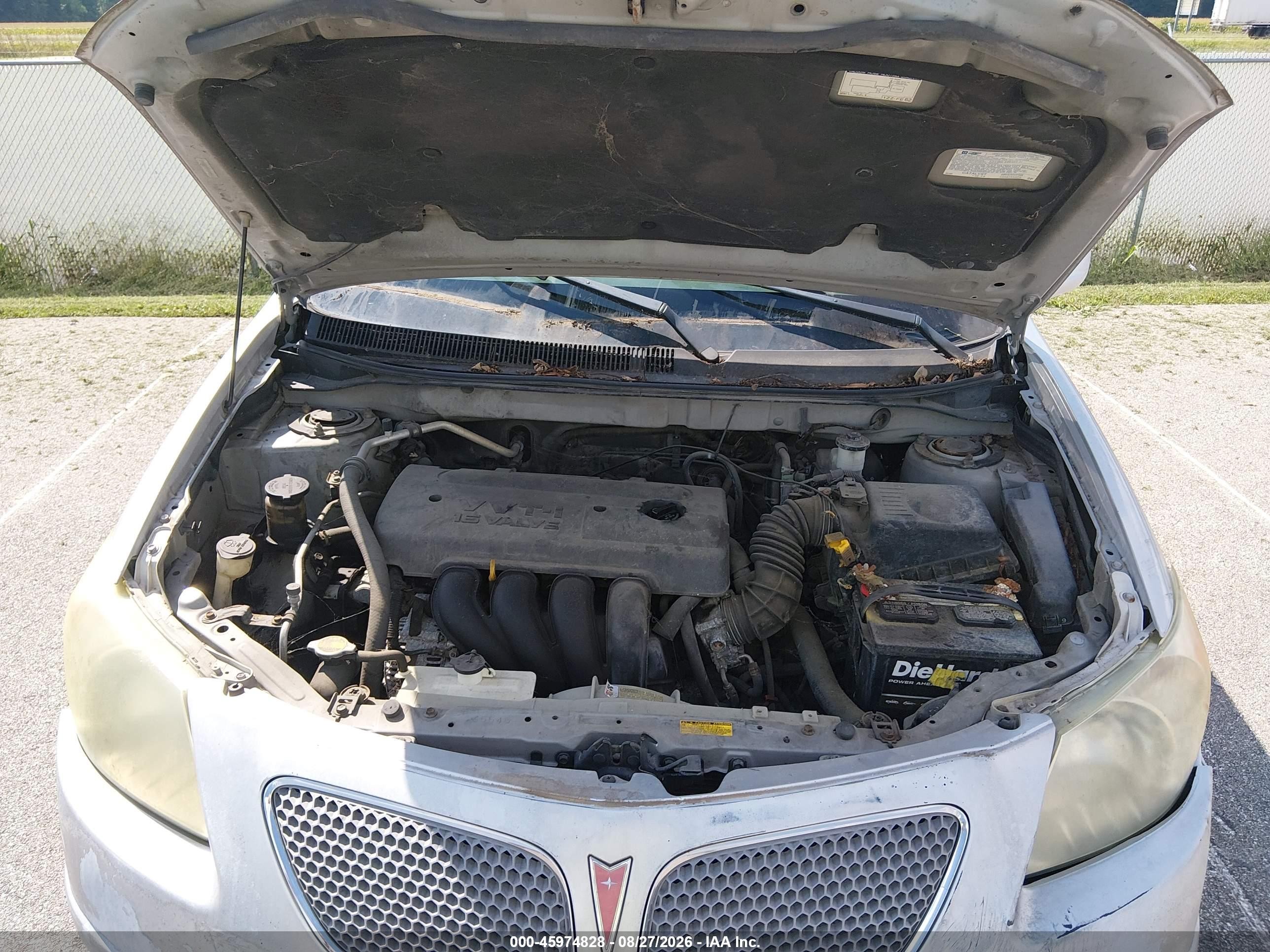 2005 Pontiac Vibe Silver vin: 5Y2SL63865Z408042