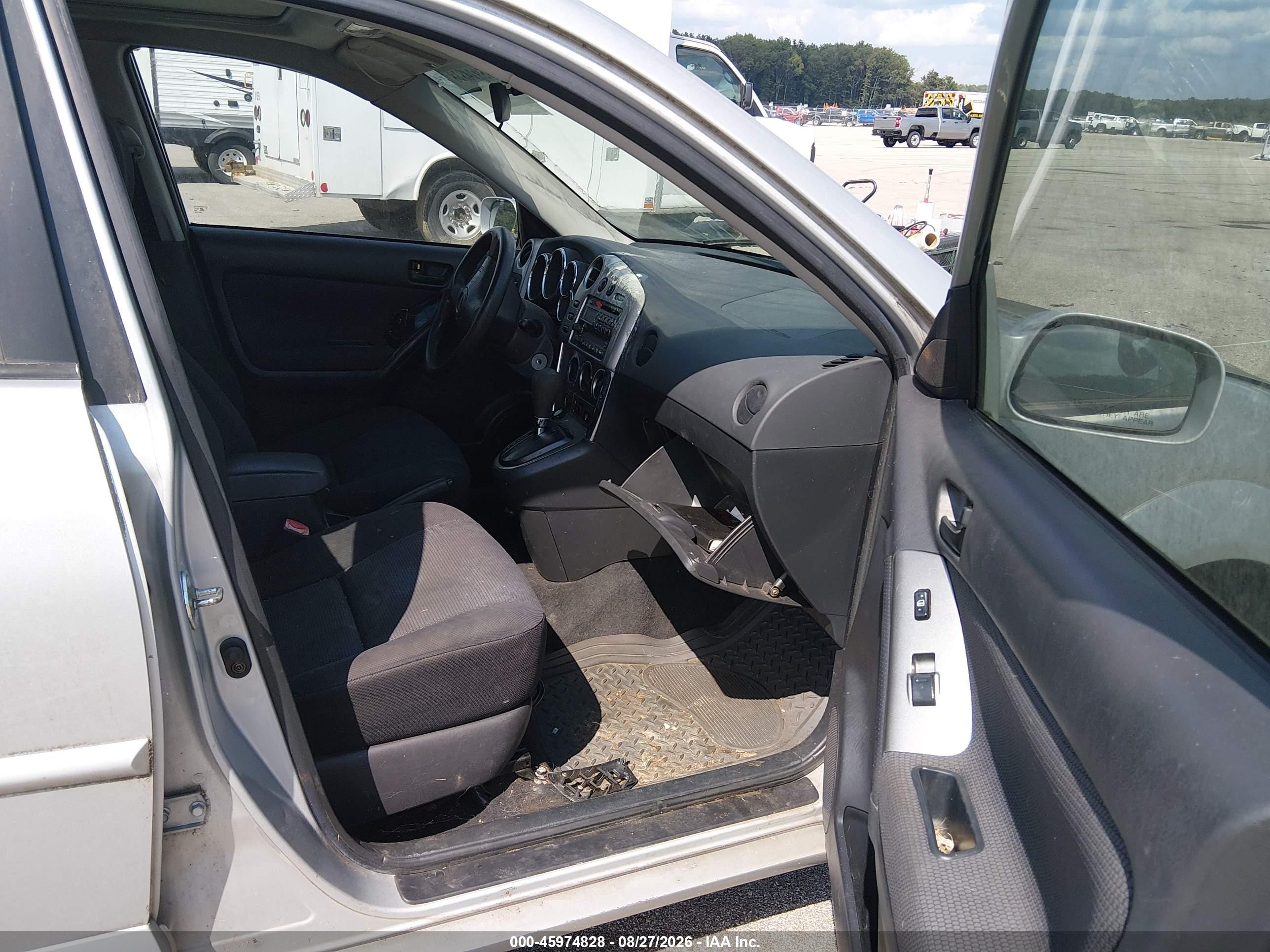 2005 Pontiac Vibe Silver vin: 5Y2SL63865Z408042