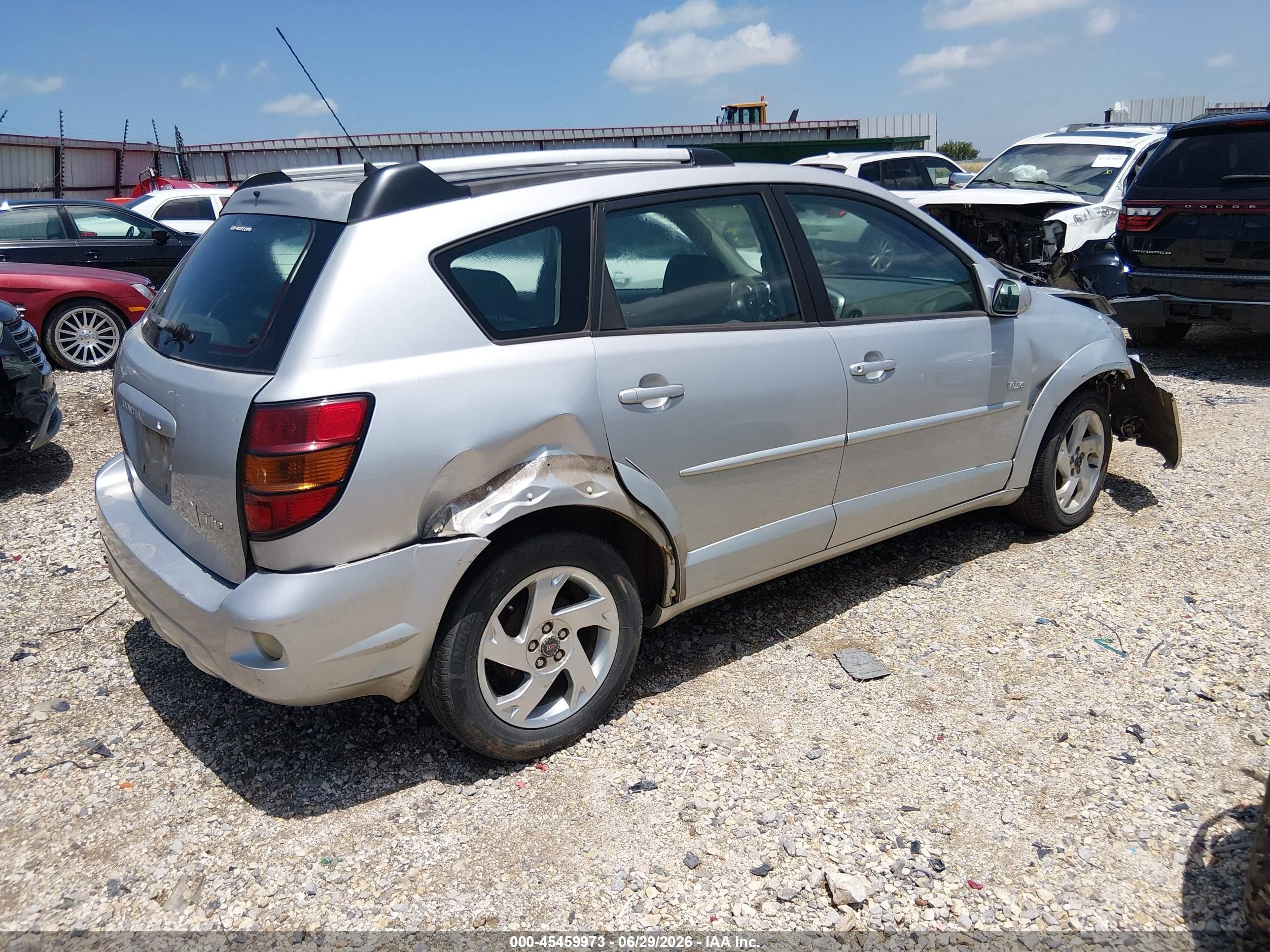 2005 Pontiac Vibe   Silver vin: 5Y2SL63865Z431675