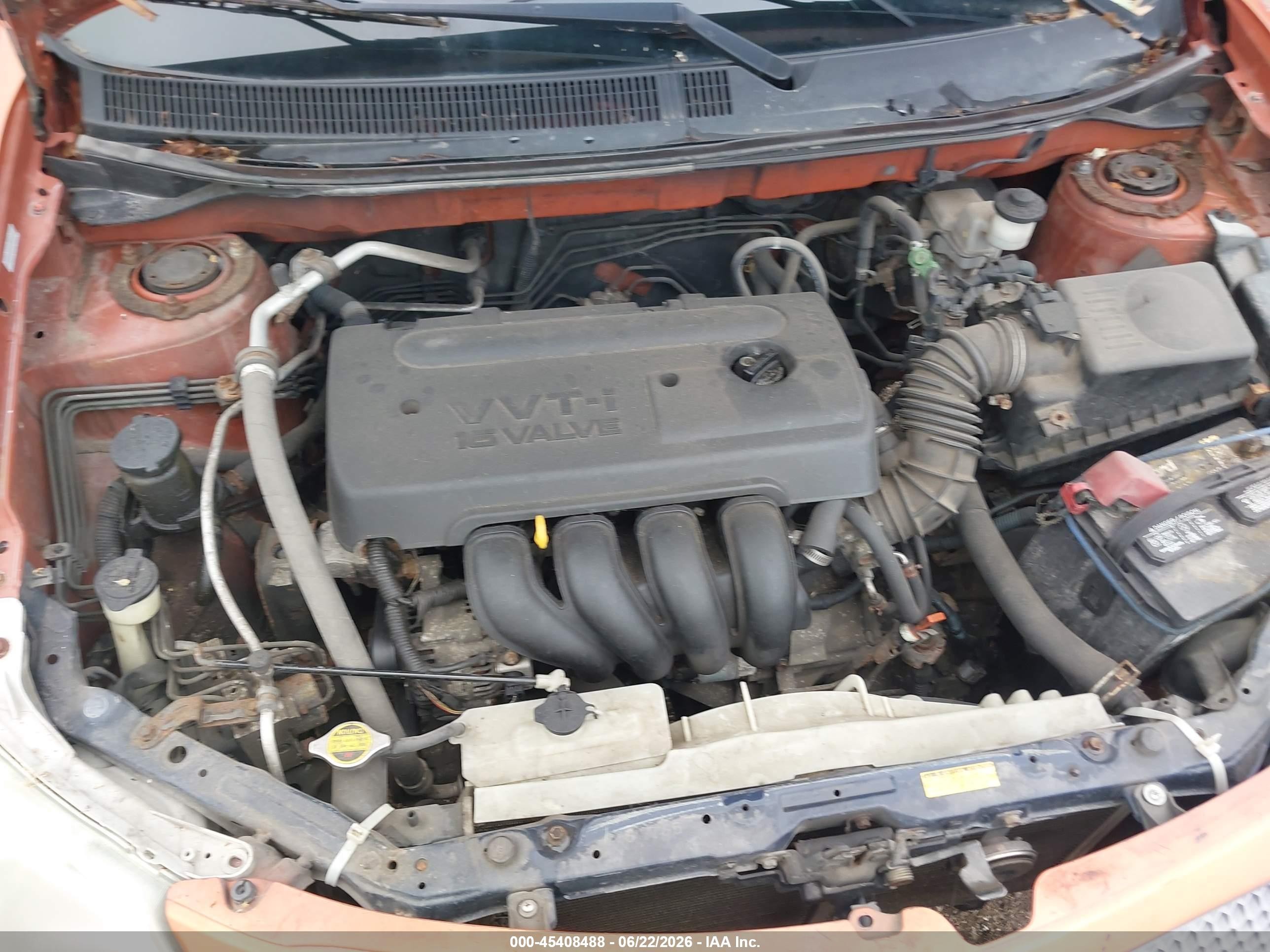 2005 Pontiac Vibe   Orange vin: 5Y2SL63875Z403335