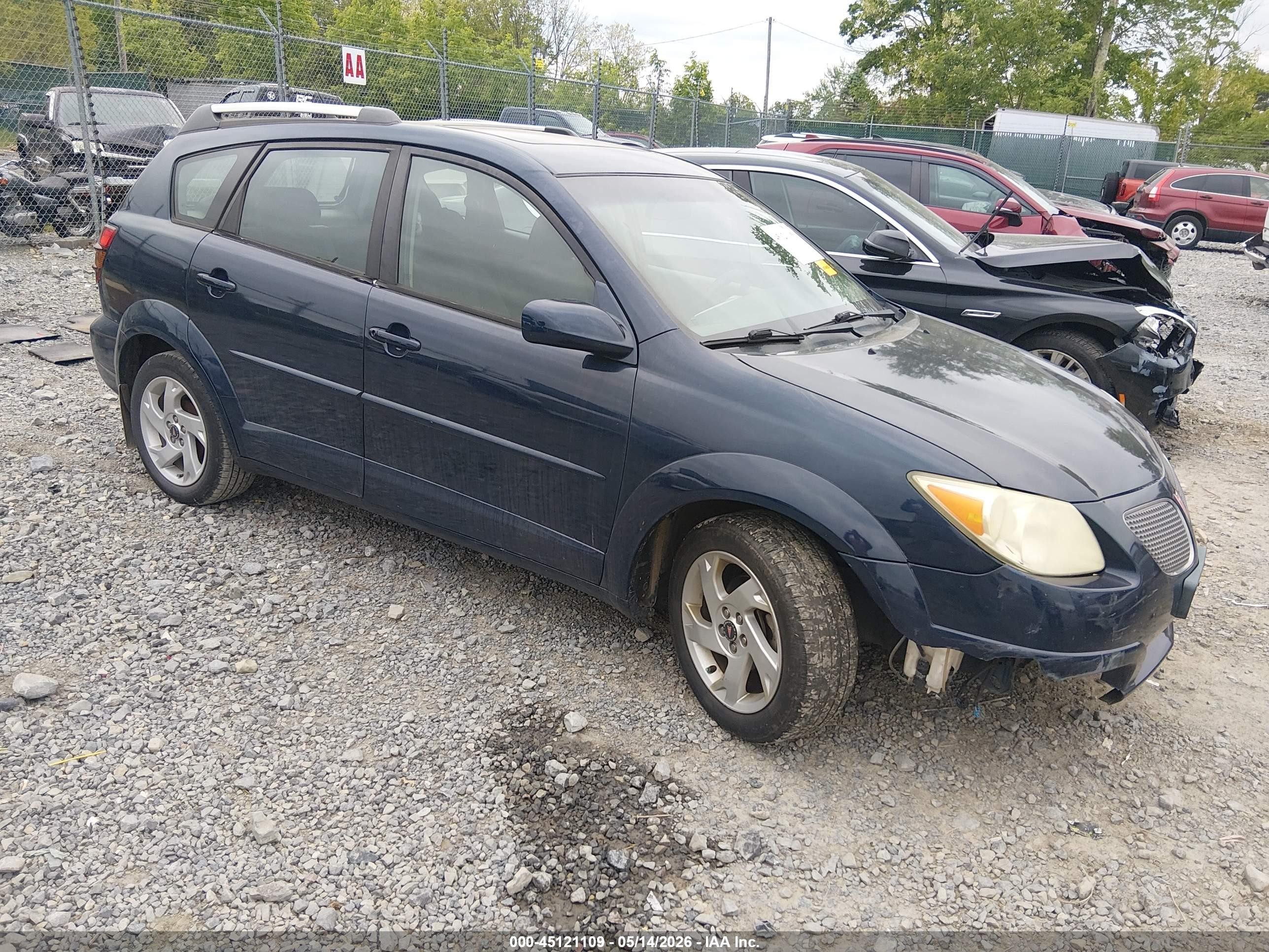 2005 Pontiac Vibe   Blue vin: 5Y2SL63875Z405750
