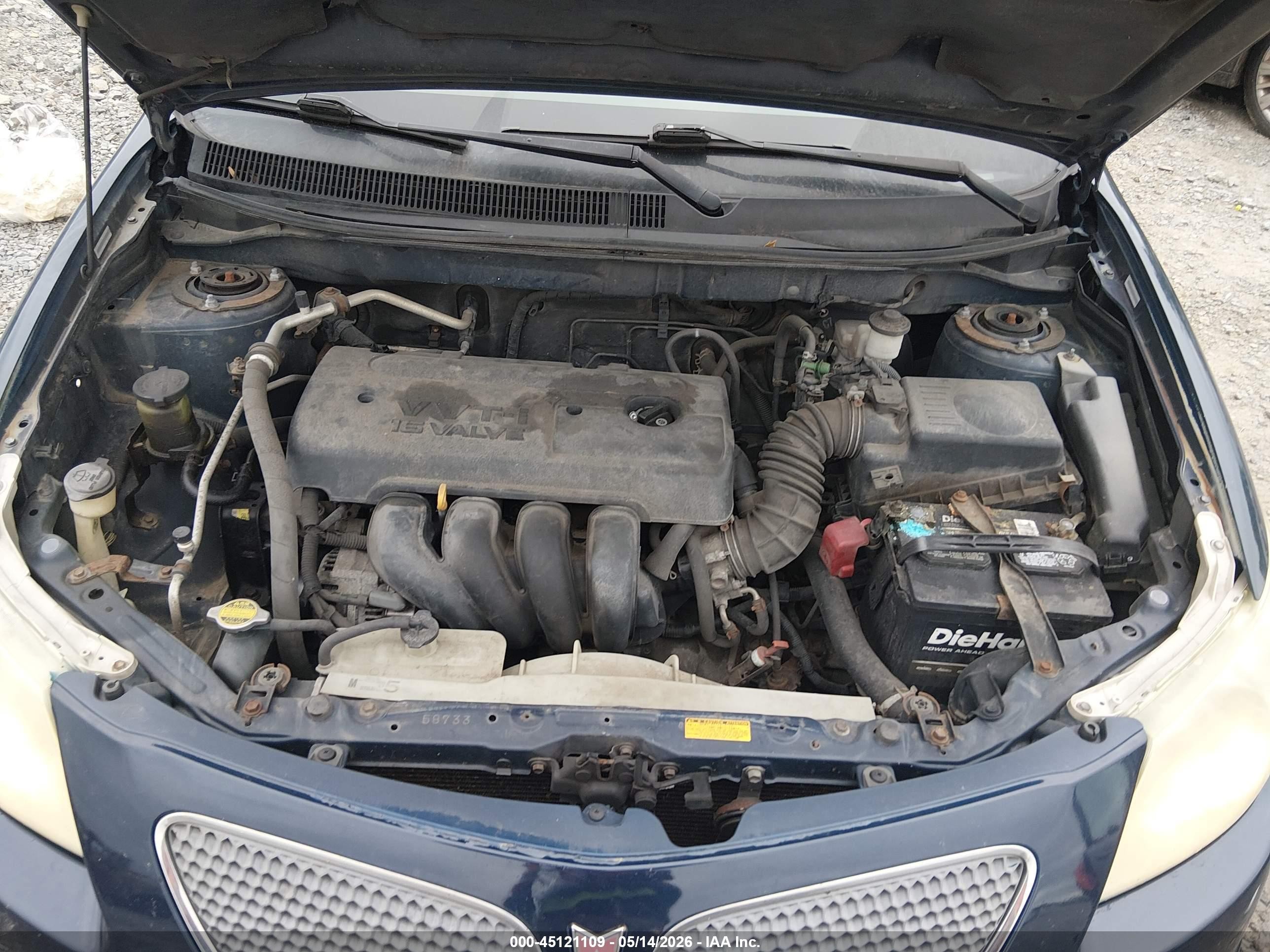 2005 Pontiac Vibe   Blue vin: 5Y2SL63875Z405750