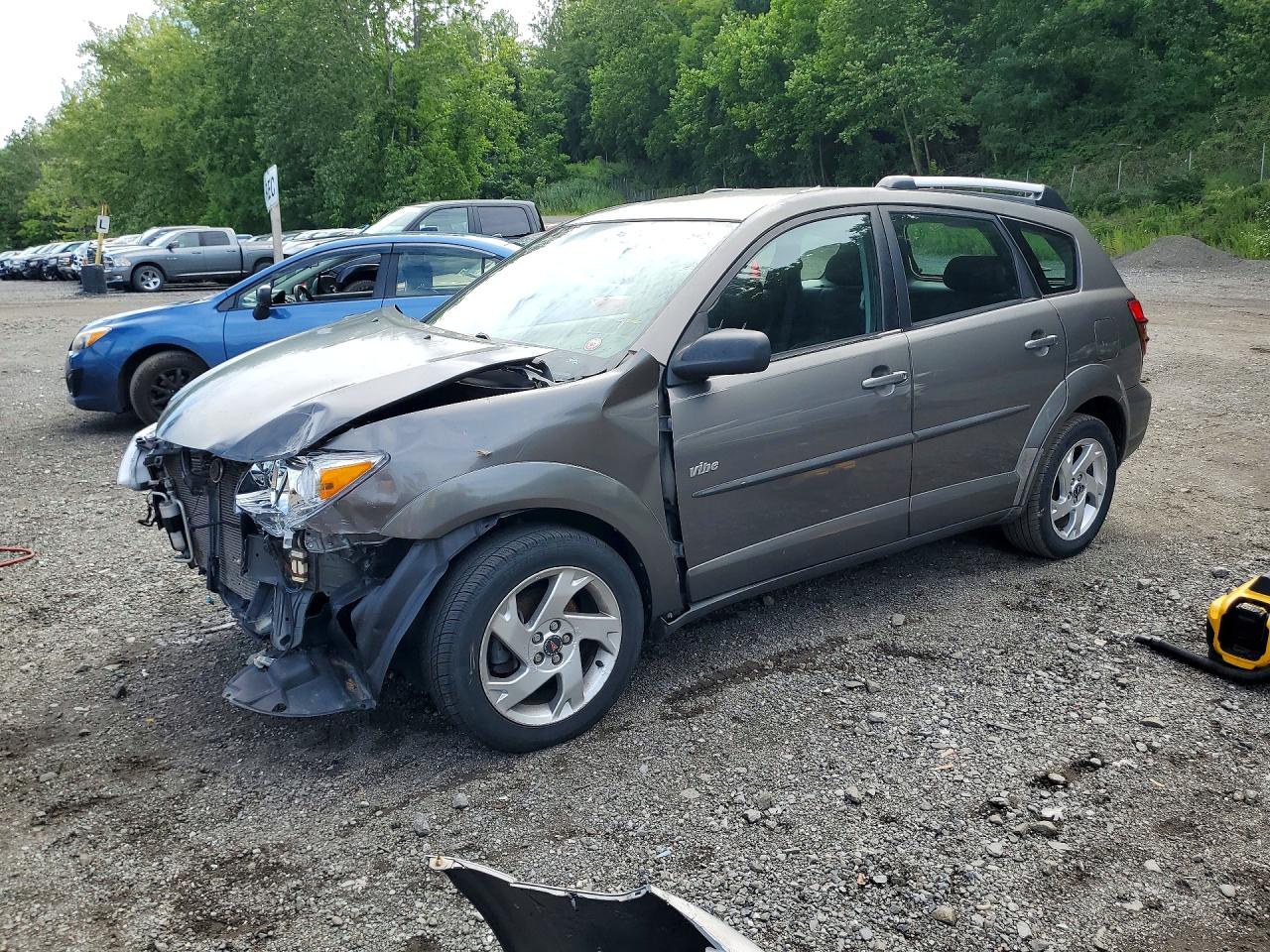 2005 Pontiac Vibe Gray vin: 5Y2SL63875Z436979
