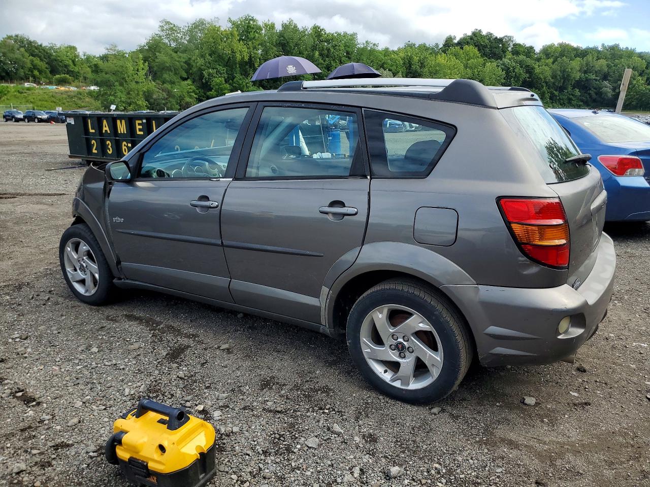 2005 Pontiac Vibe Gray vin: 5Y2SL63875Z436979