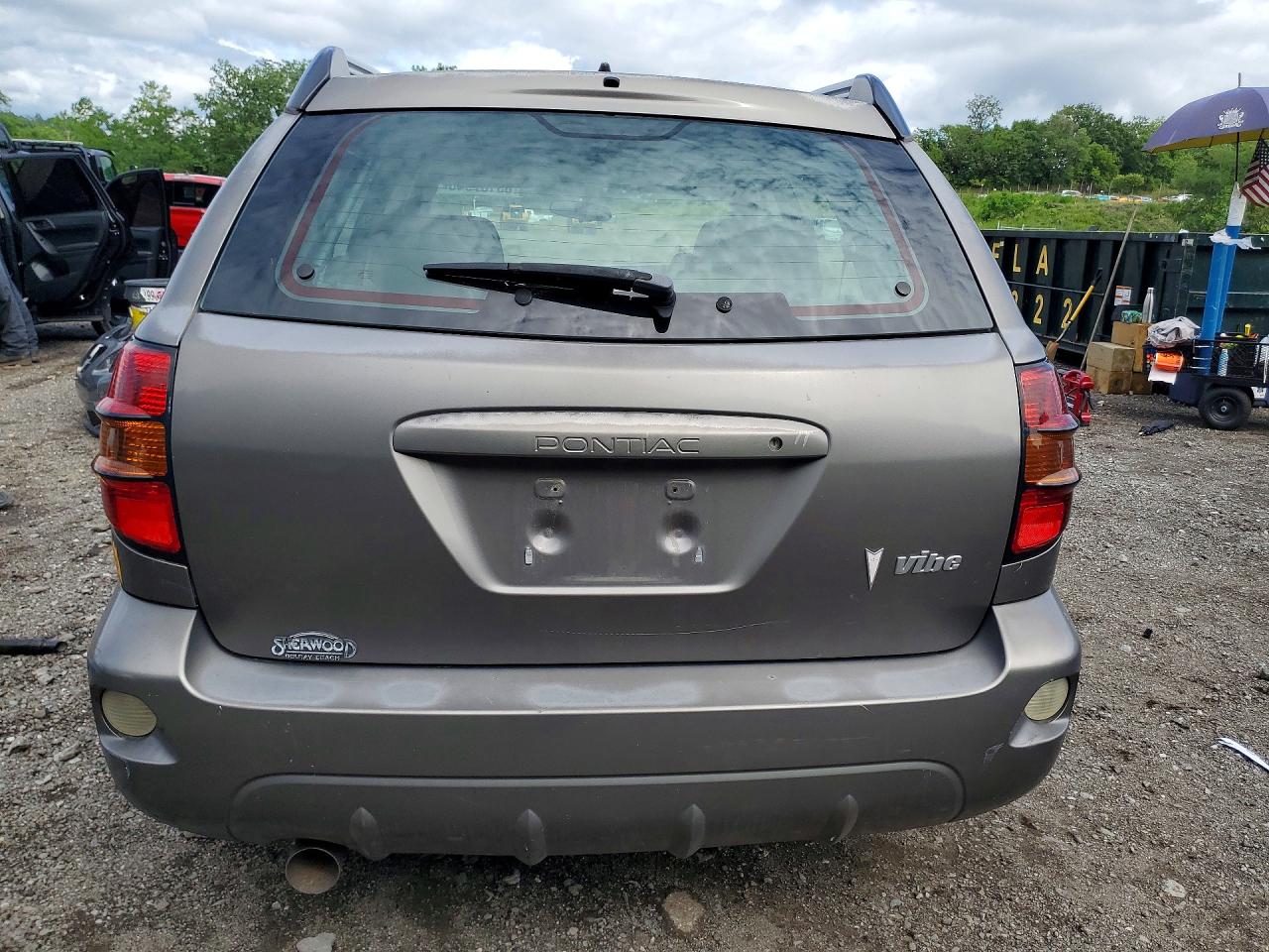 2005 Pontiac Vibe Gray vin: 5Y2SL63875Z436979