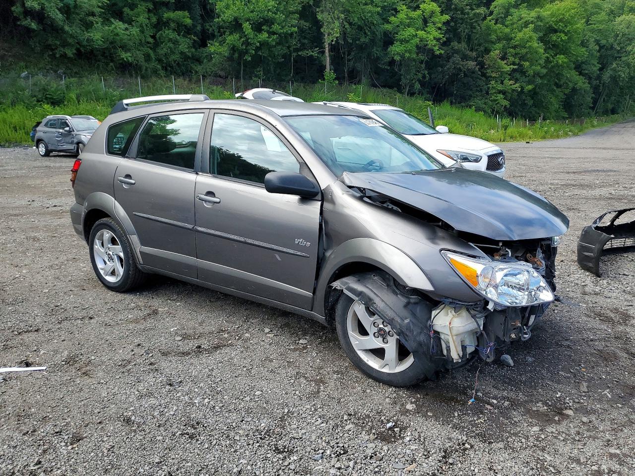 2005 Pontiac Vibe Gray vin: 5Y2SL63875Z436979