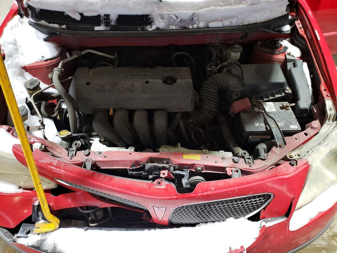 2005 Pontiac Vibe Red vin: 5Y2SL63875Z455127