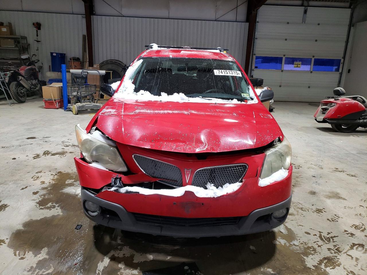 2005 Pontiac Vibe Red vin: 5Y2SL63875Z455127