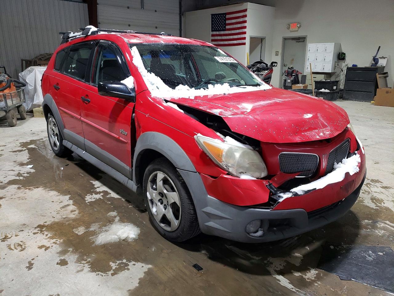 2005 Pontiac Vibe Red vin: 5Y2SL63875Z455127