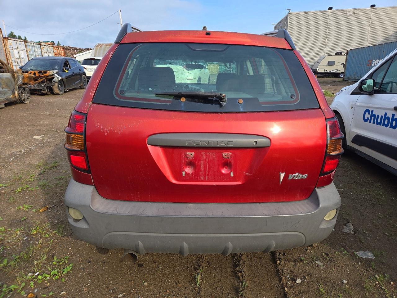 2005 Pontiac Vibe Red vin: 5Y2SL63875Z456536